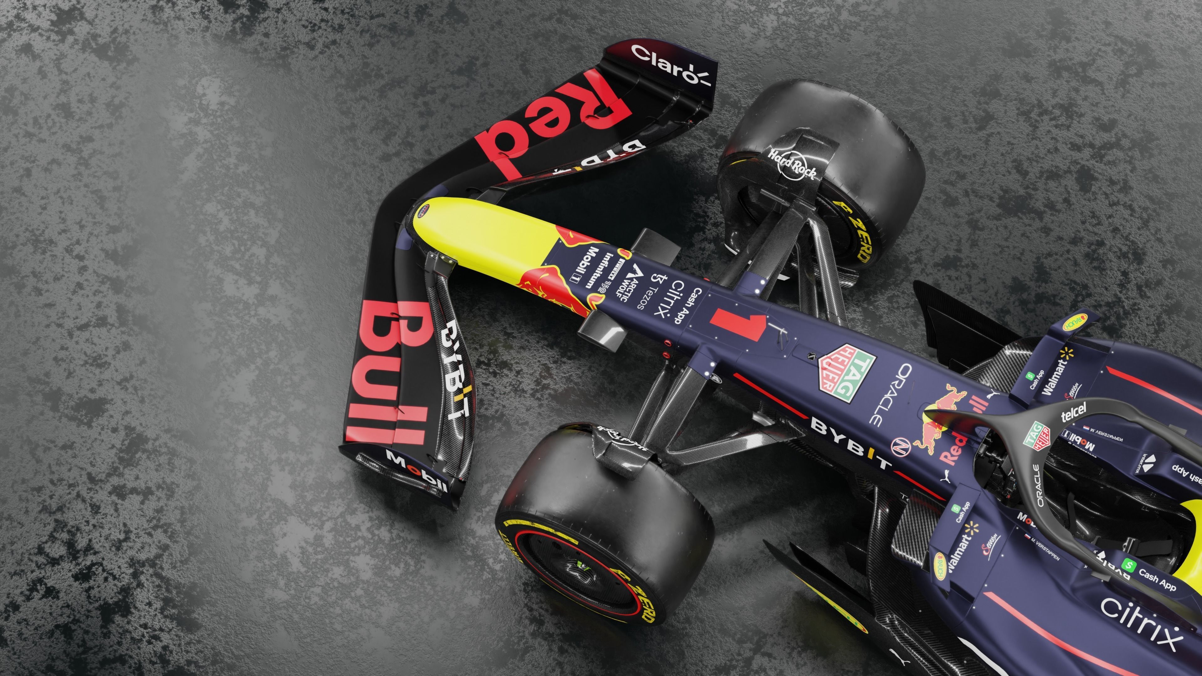 f1 2022 Red Bull RB18 Low-poly 3D model_6