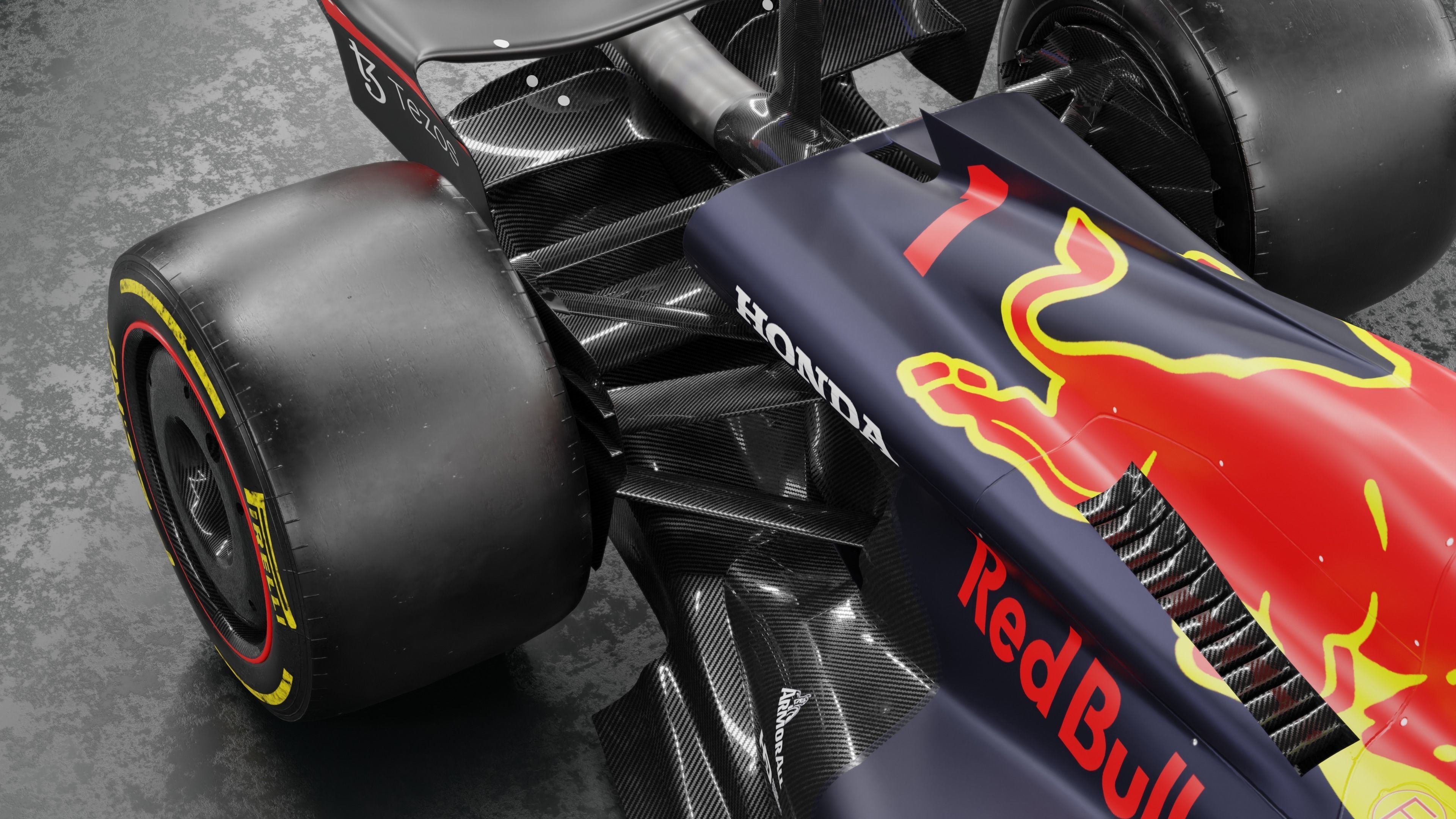 f1 2022 Red Bull RB18 Low-poly 3D model_12