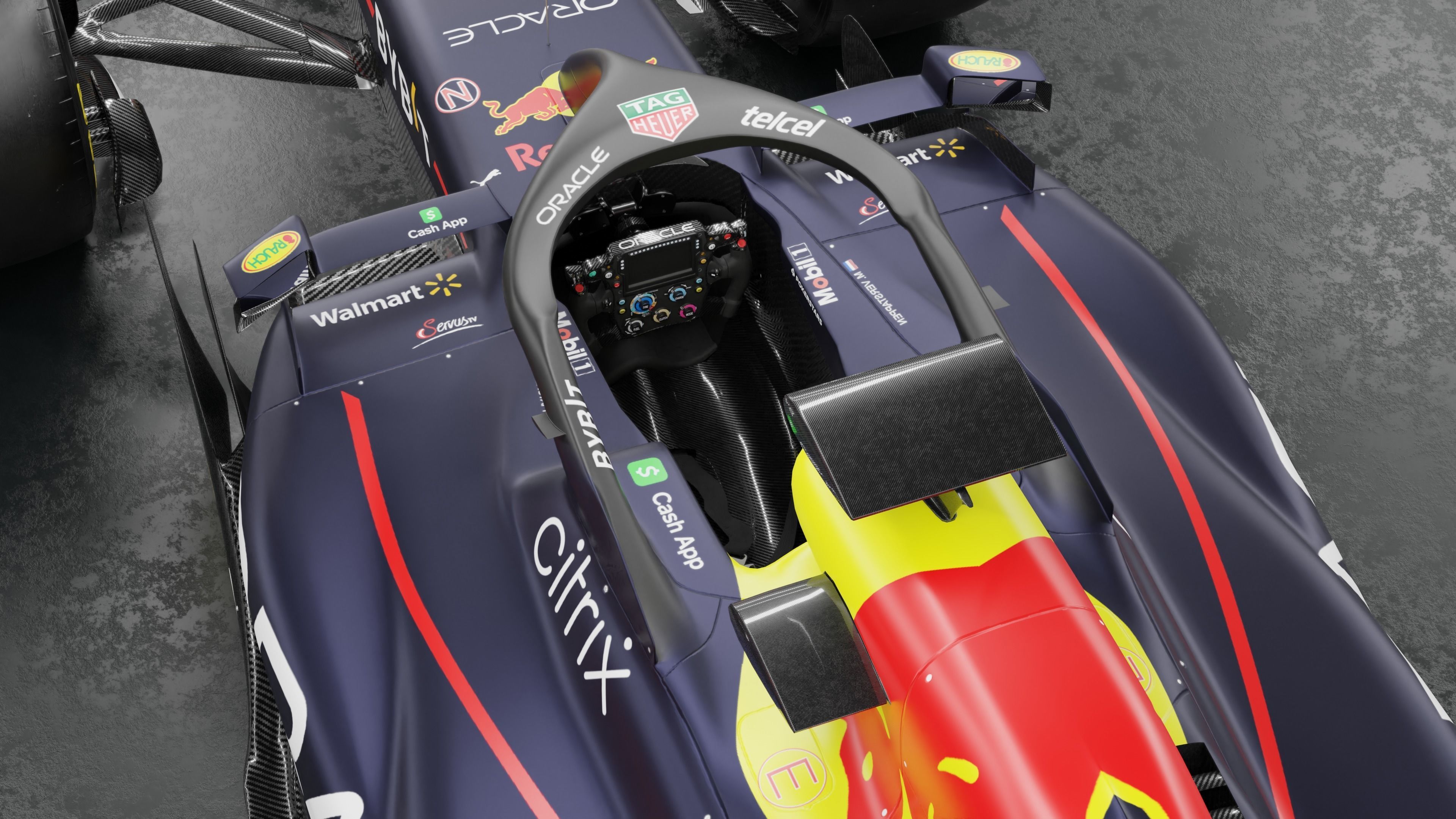 f1 2022 Red Bull RB18 Low-poly 3D model_14
