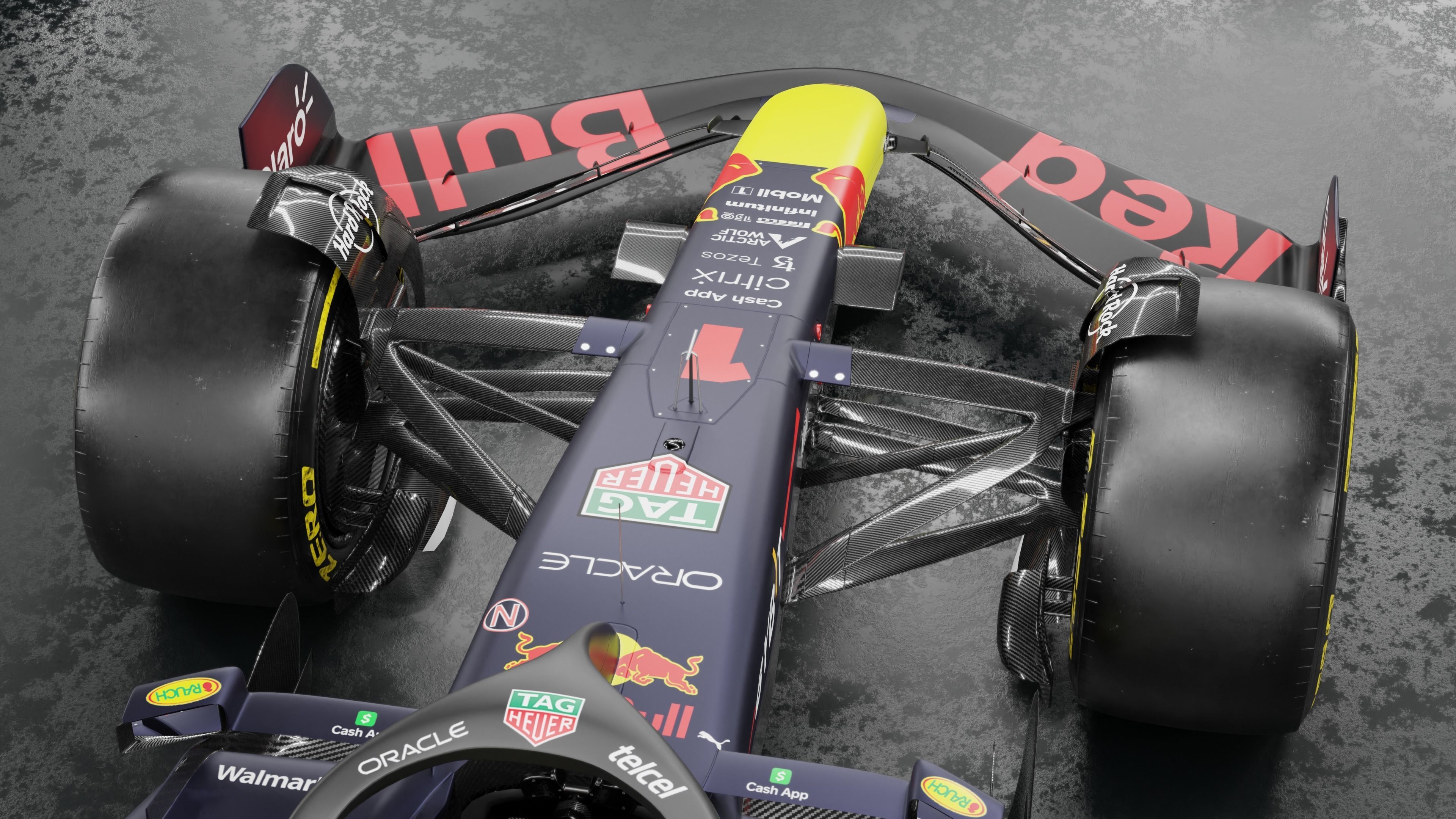 f1 2022 Red Bull RB18 Low-poly 3D model_8