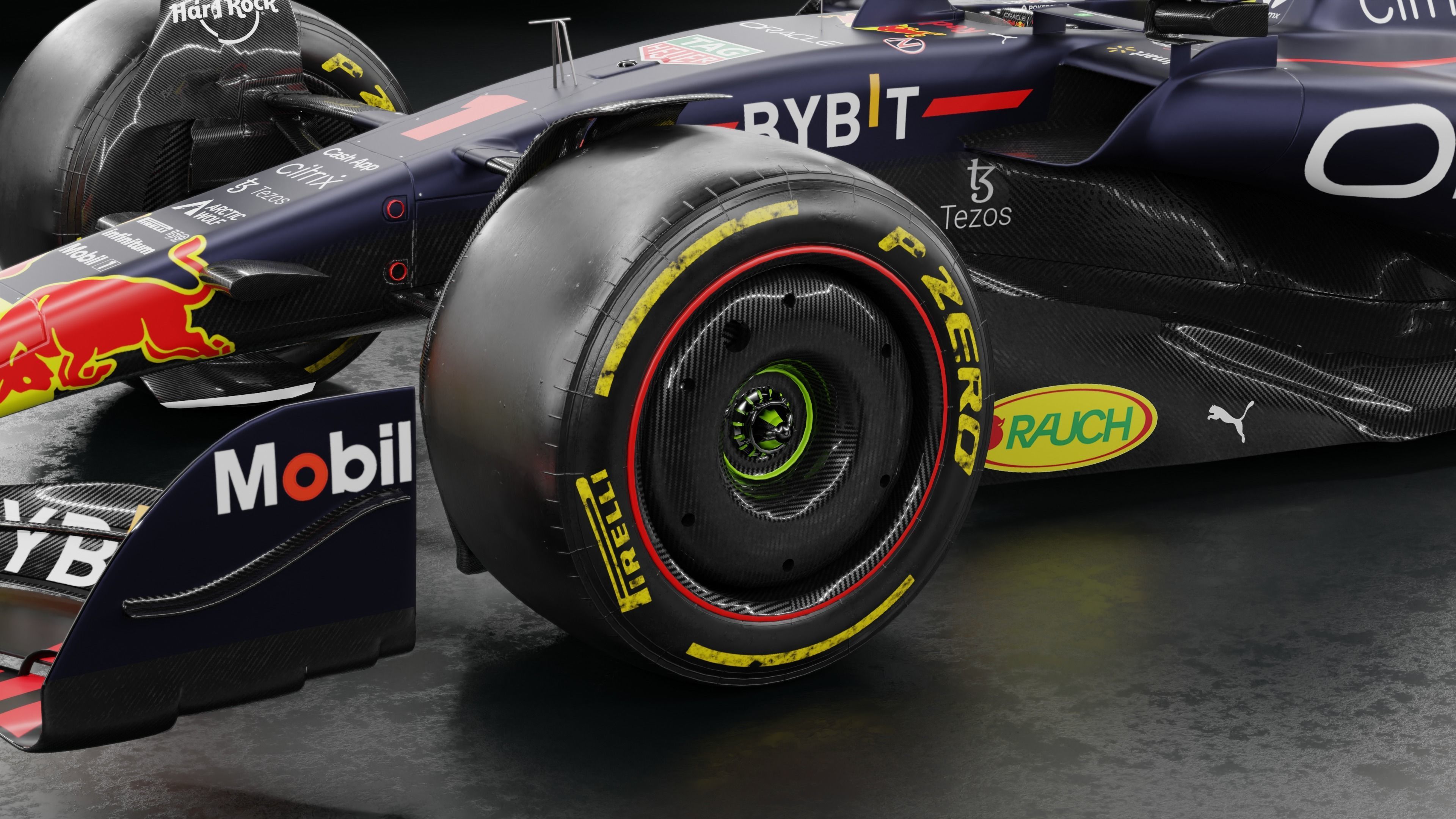 f1 2022 Red Bull RB18 Low-poly 3D model_7