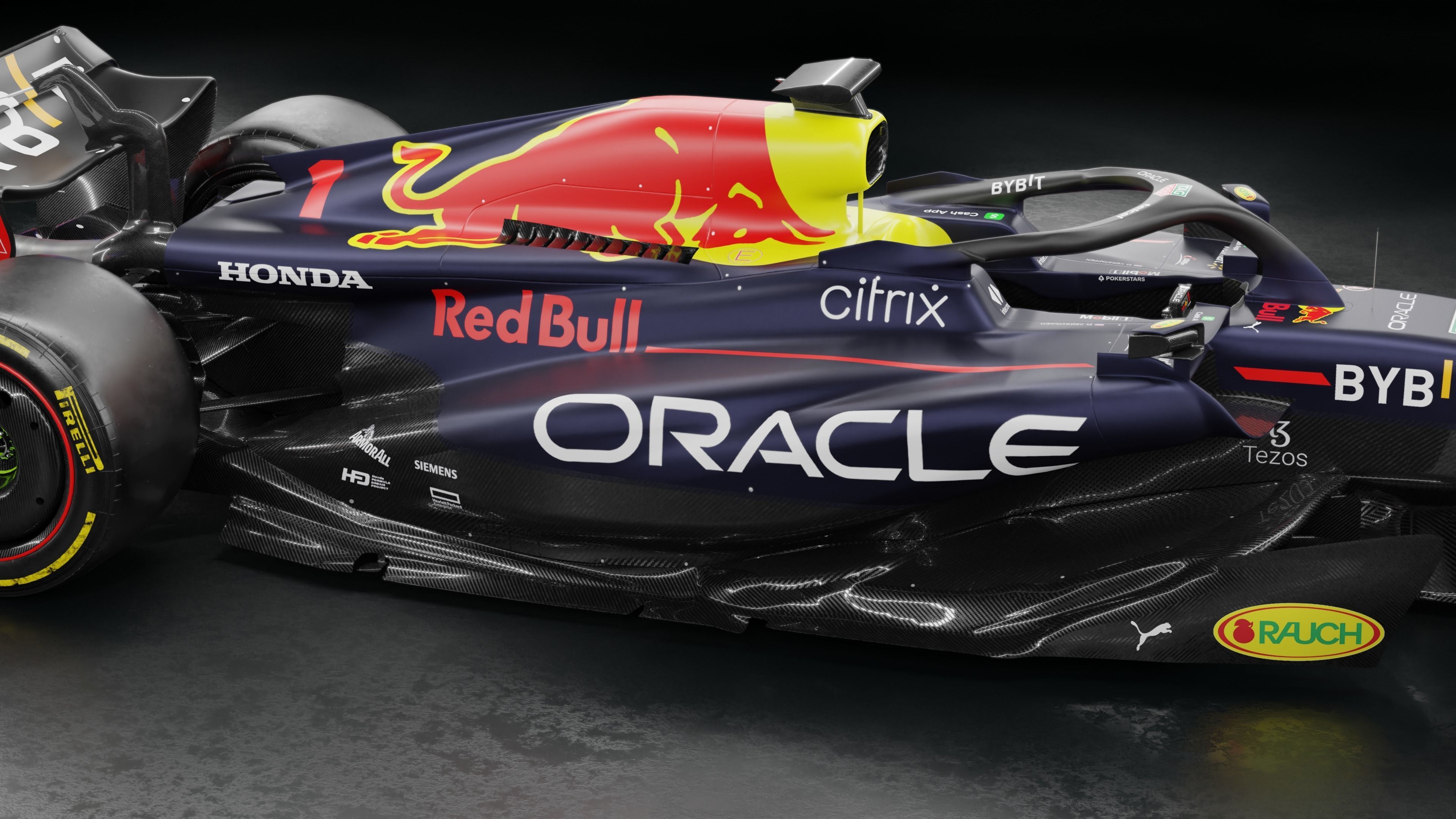 f1 2022 Red Bull RB18 Low-poly 3D model_15