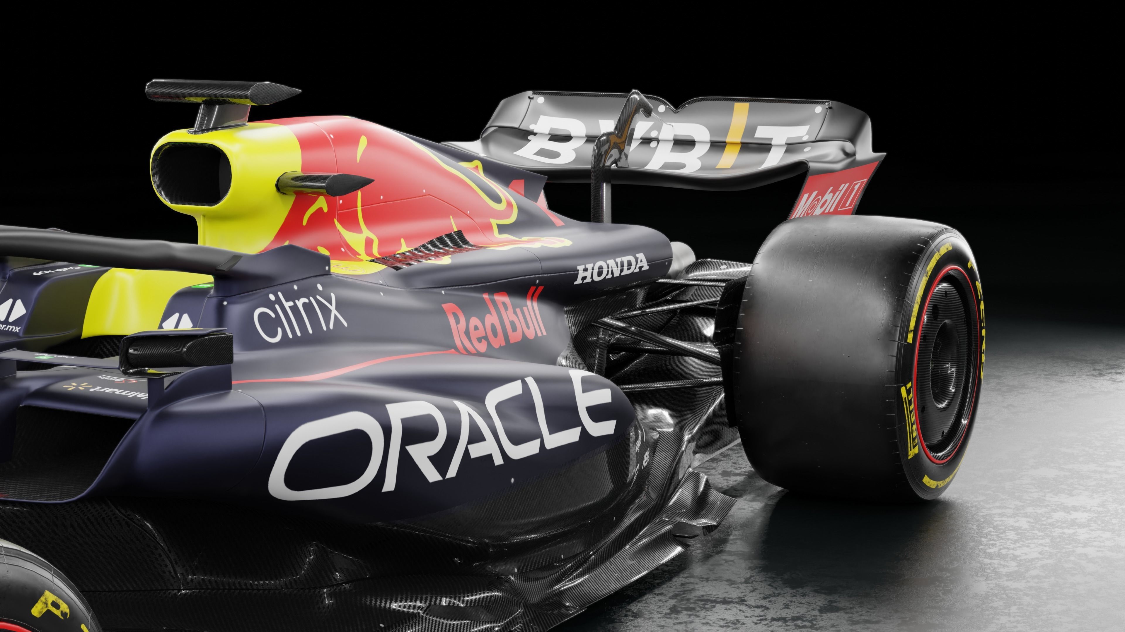f1 2022 Red Bull RB18 Low-poly 3D model_9