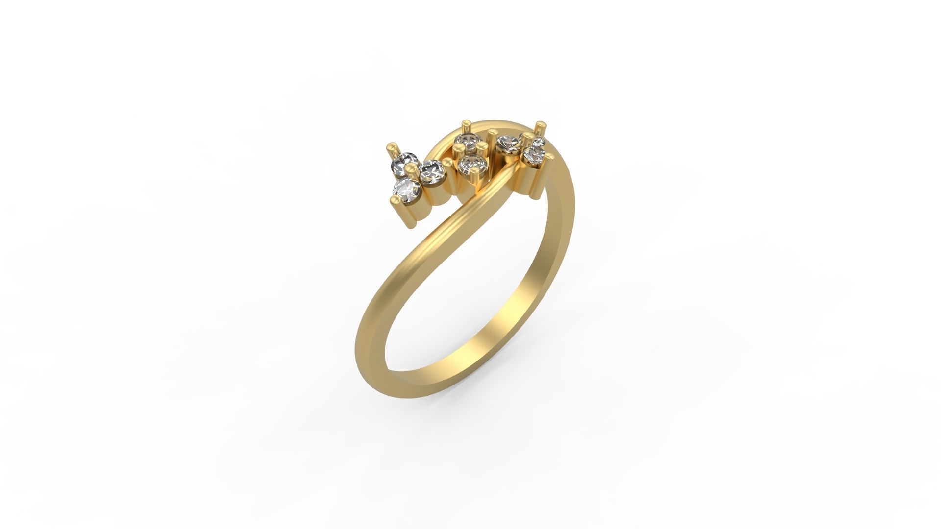 Minimalist Ring 352 3D print model_1