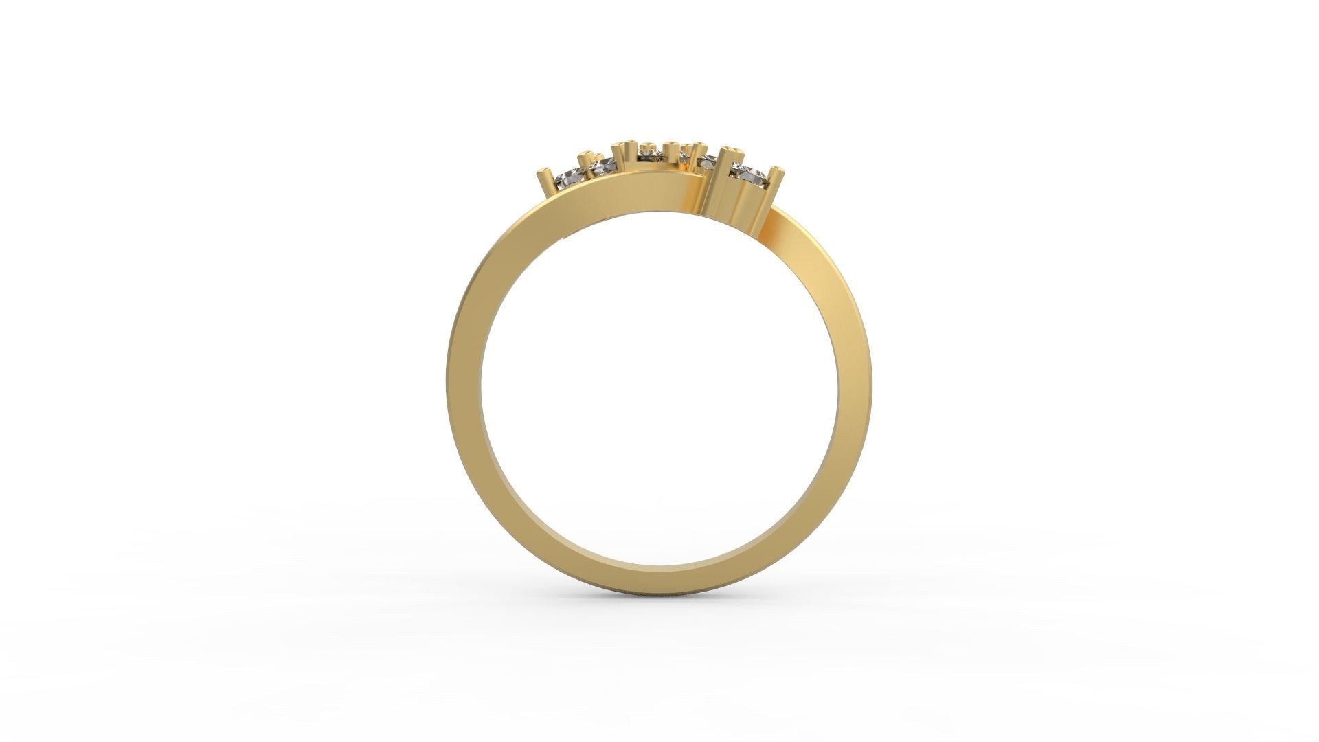 Minimalist Ring 352 3D print model_2