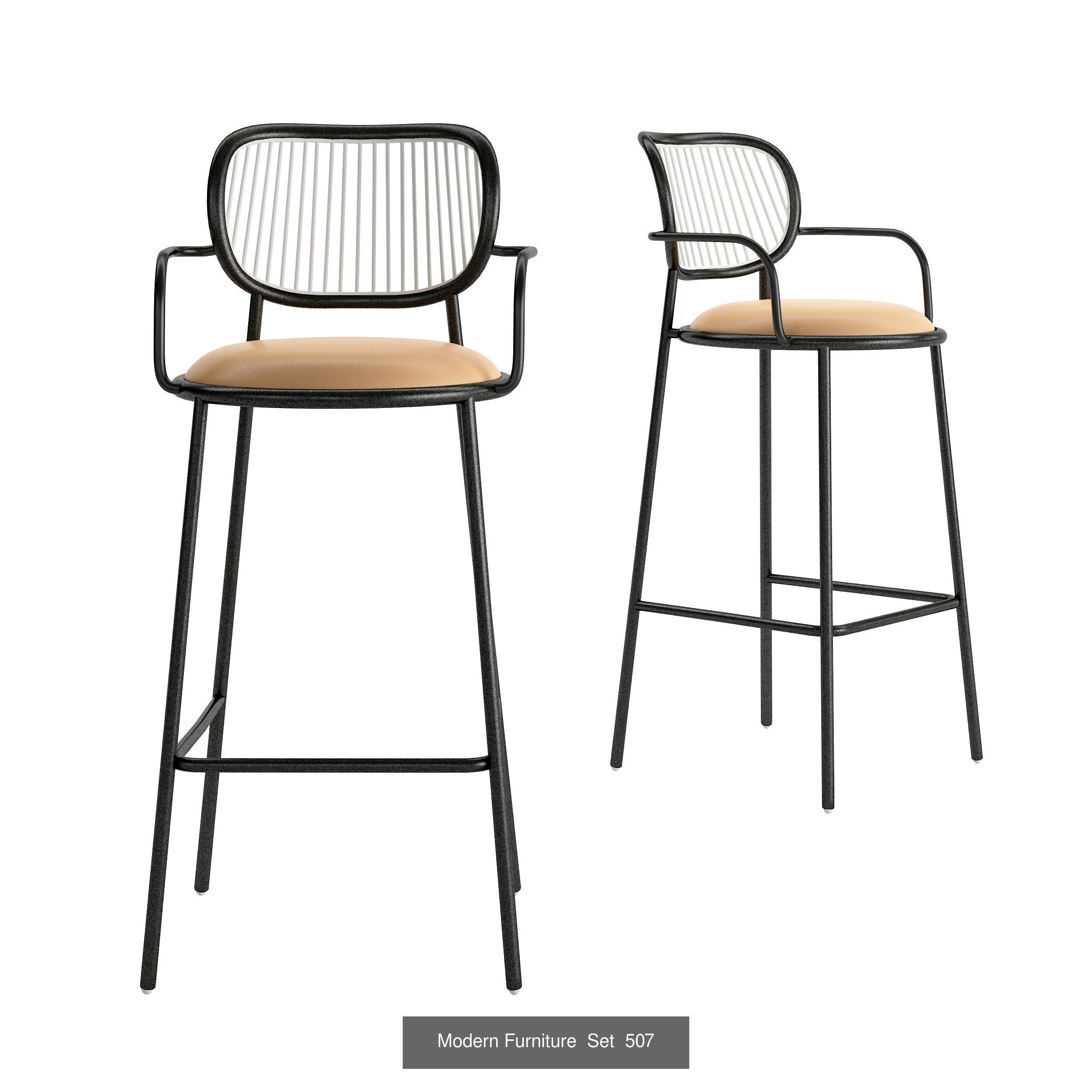 Furniture set  stools collection 007 _2