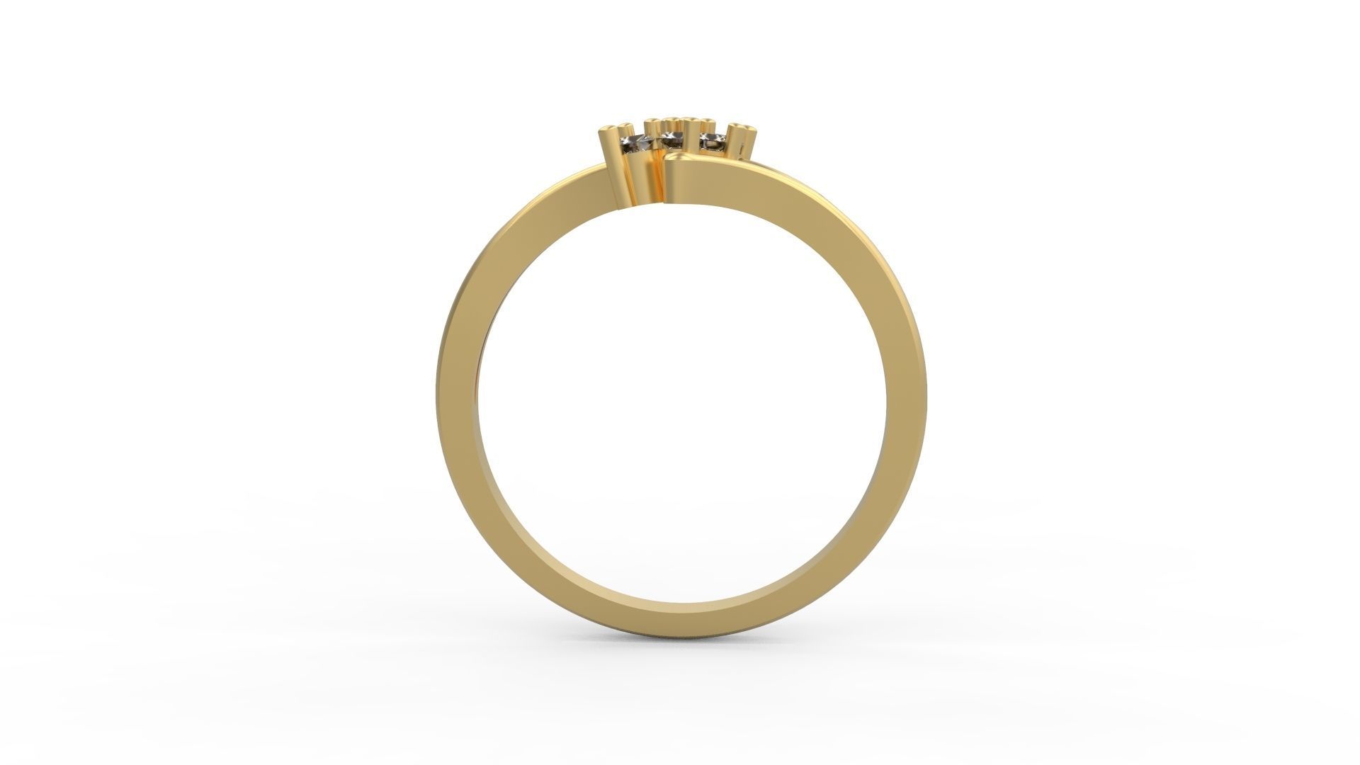 Minimalist Ring 359 3D print model_2