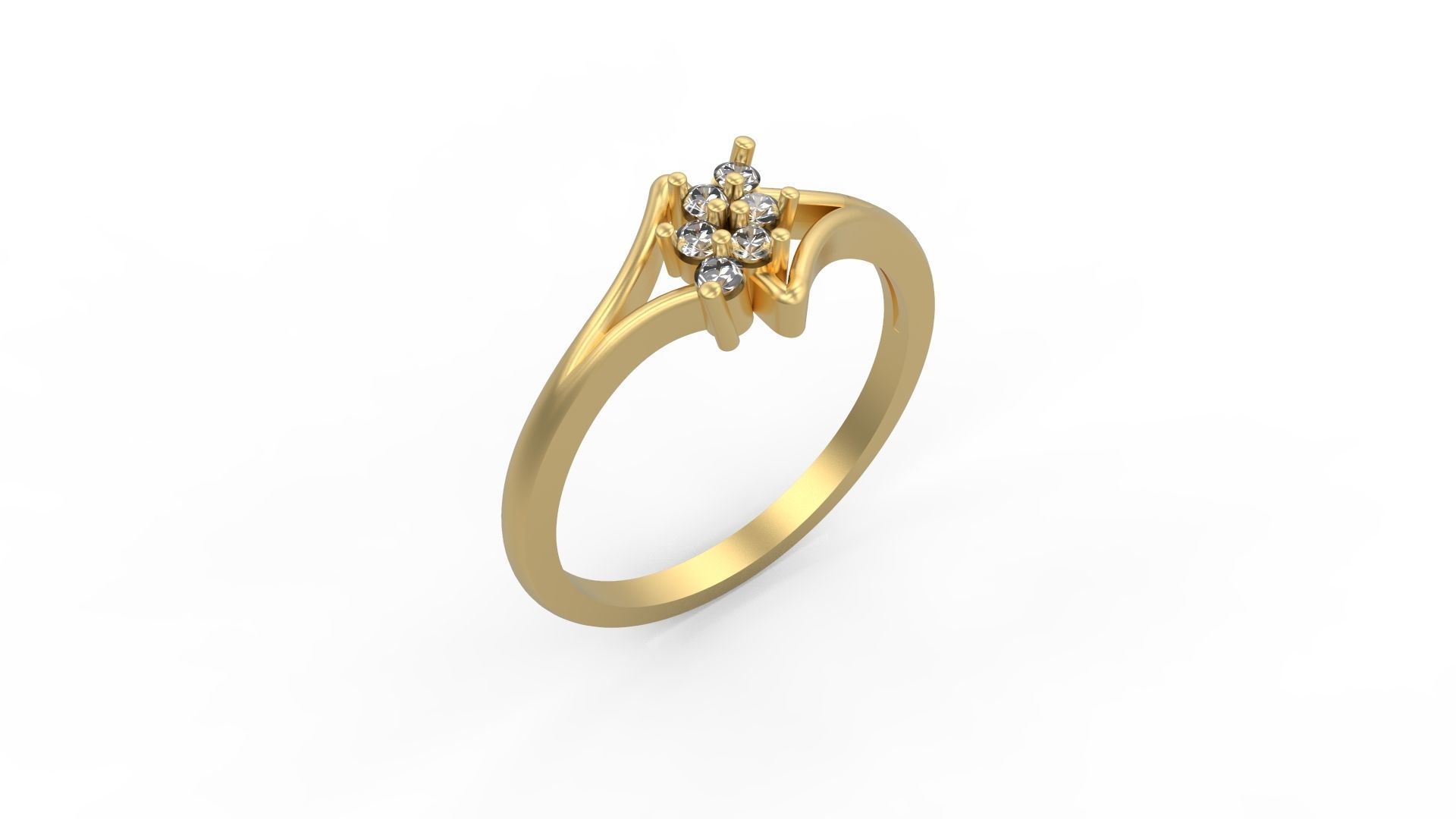 Minimalist Ring 359 3D print model_1