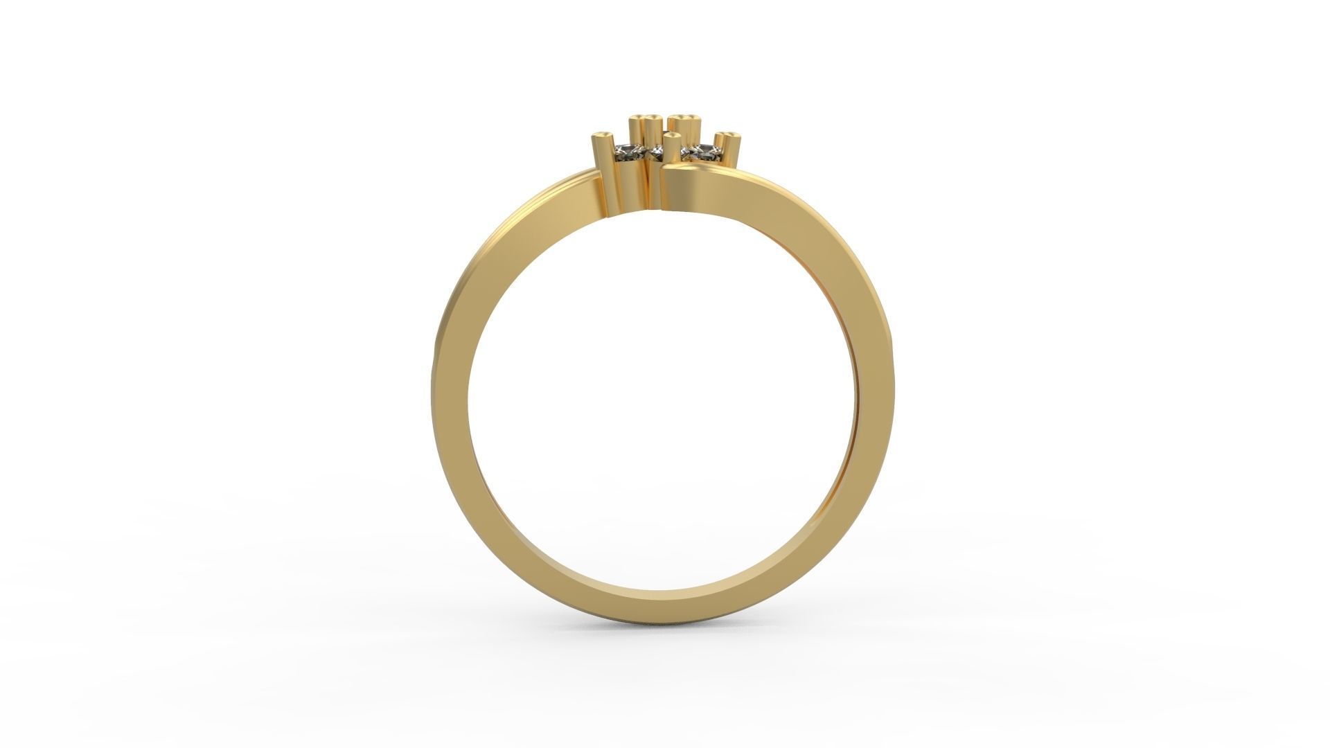Minimalist Ring 361 3D print model_2
