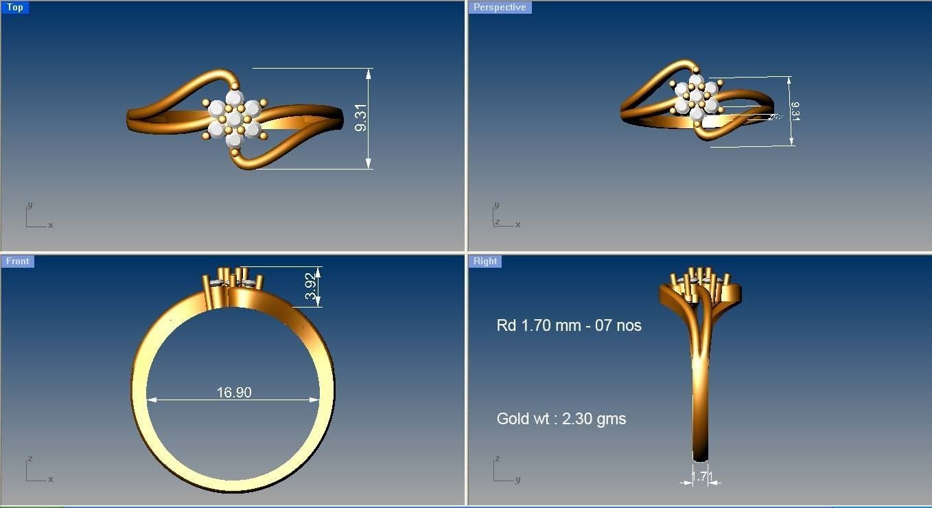 Minimalist Ring 361 3D print model_6
