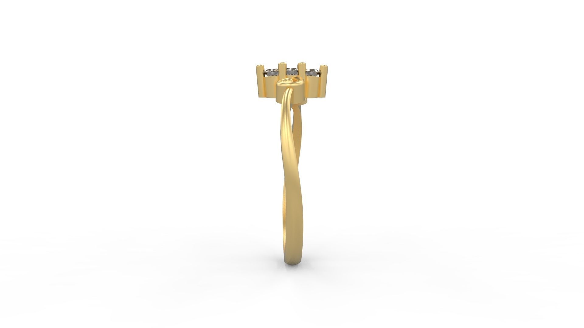 Minimalist Ring 364 3D print model_3