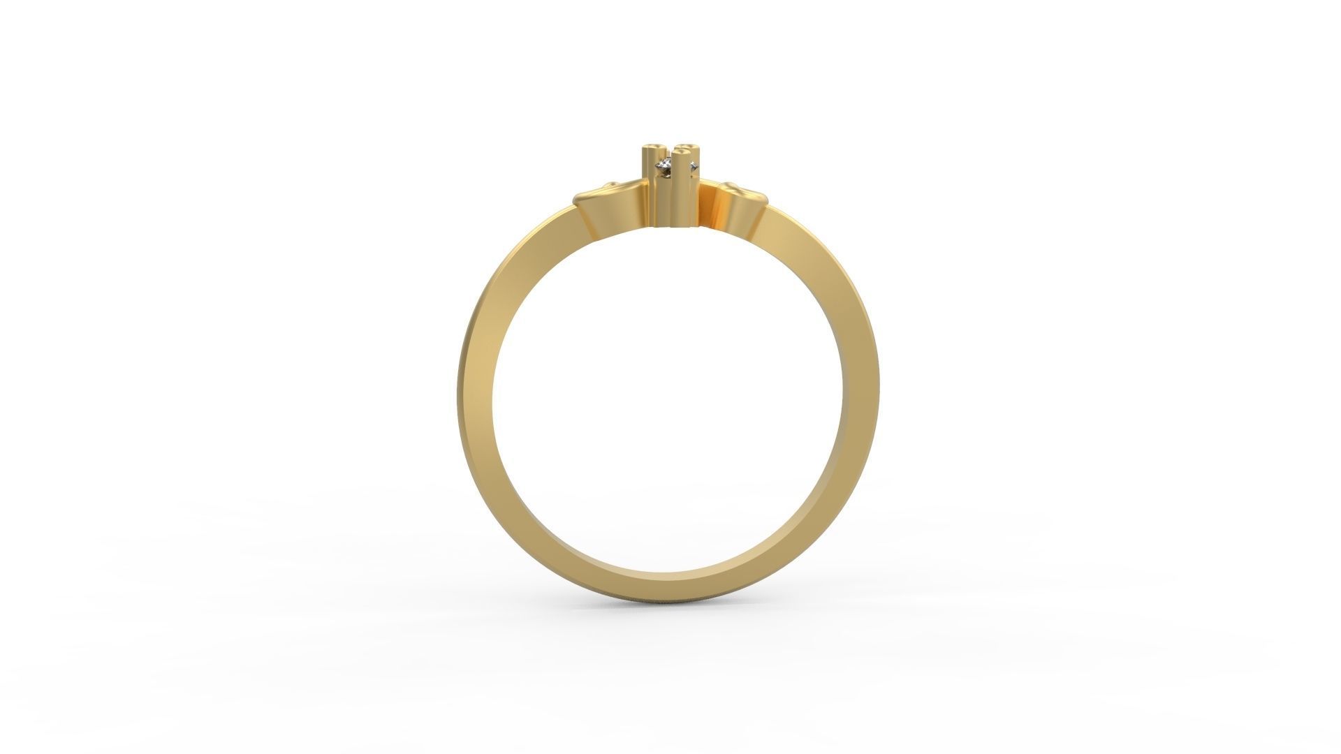 Minimalist Ring 364 3D print model_2