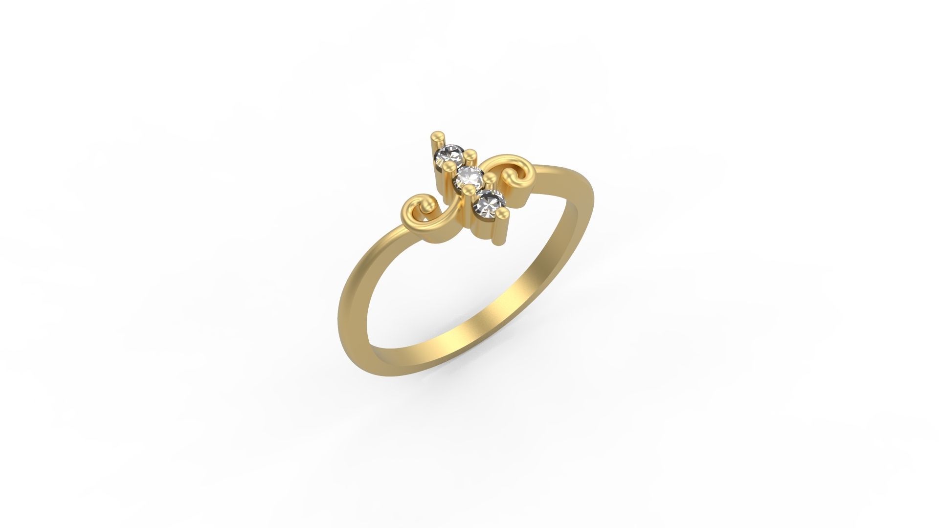Minimalist Ring 364 3D print model_1