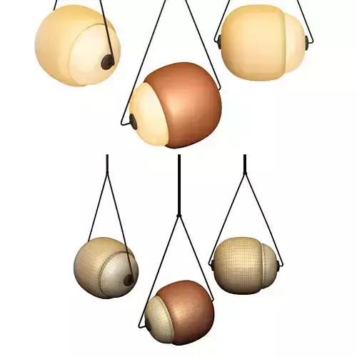 Modern Light Set 001 3D model