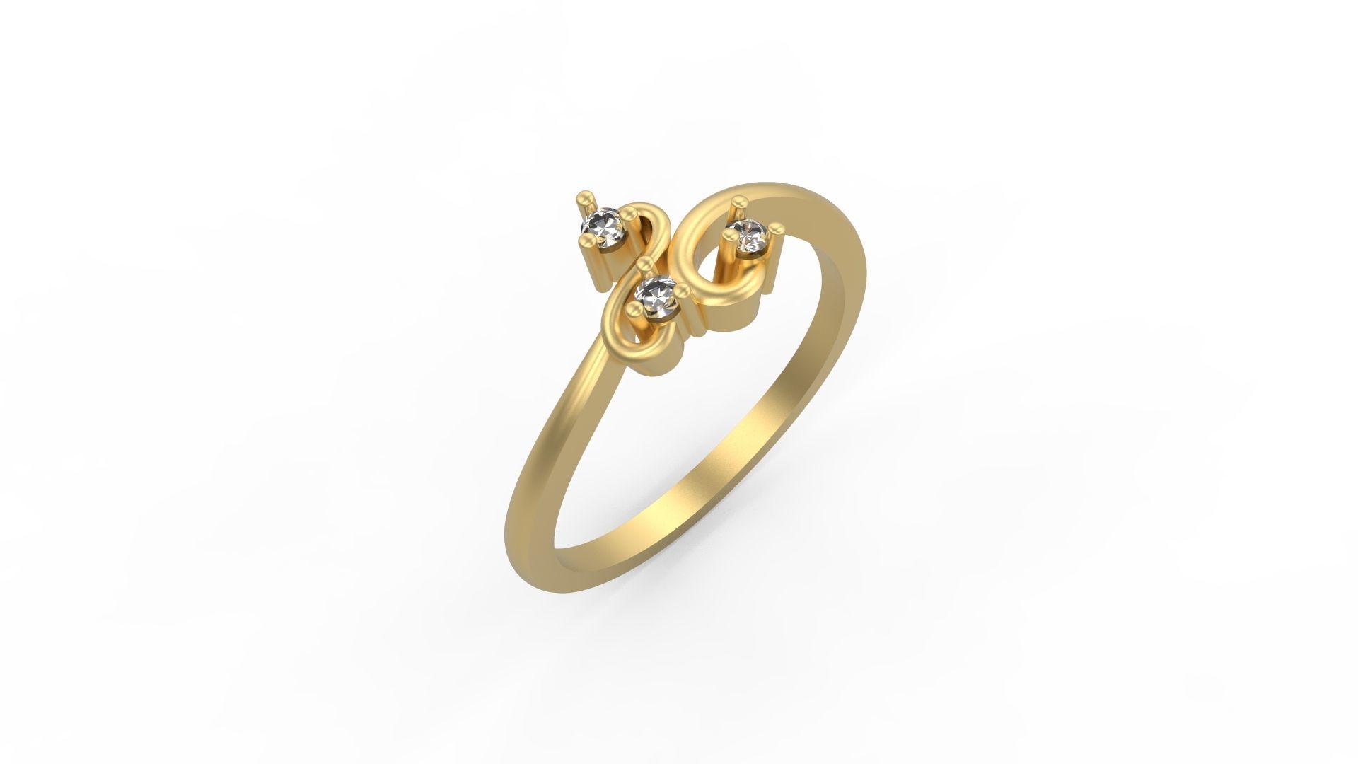 Minimalist Ring 367 3D print model_1