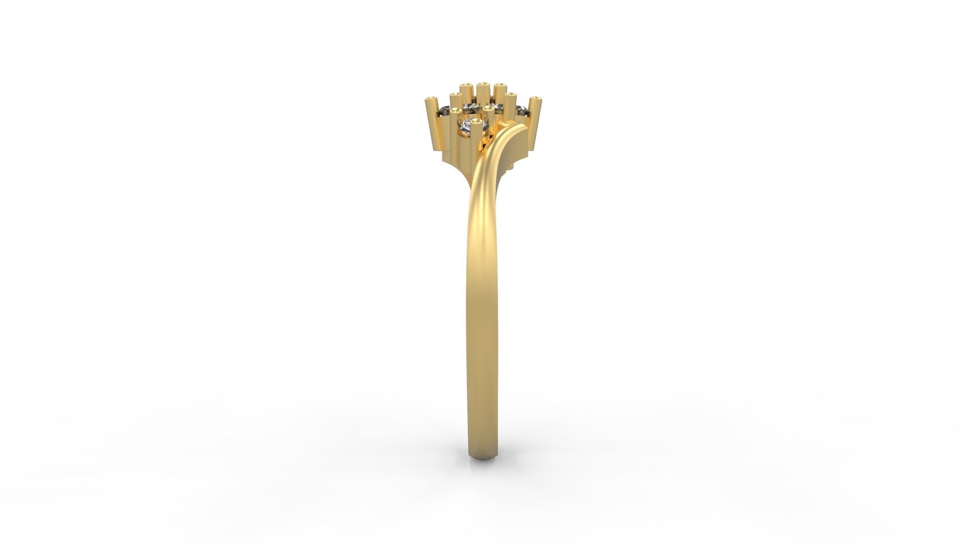 Minimalist Ring 368 3D print model_3