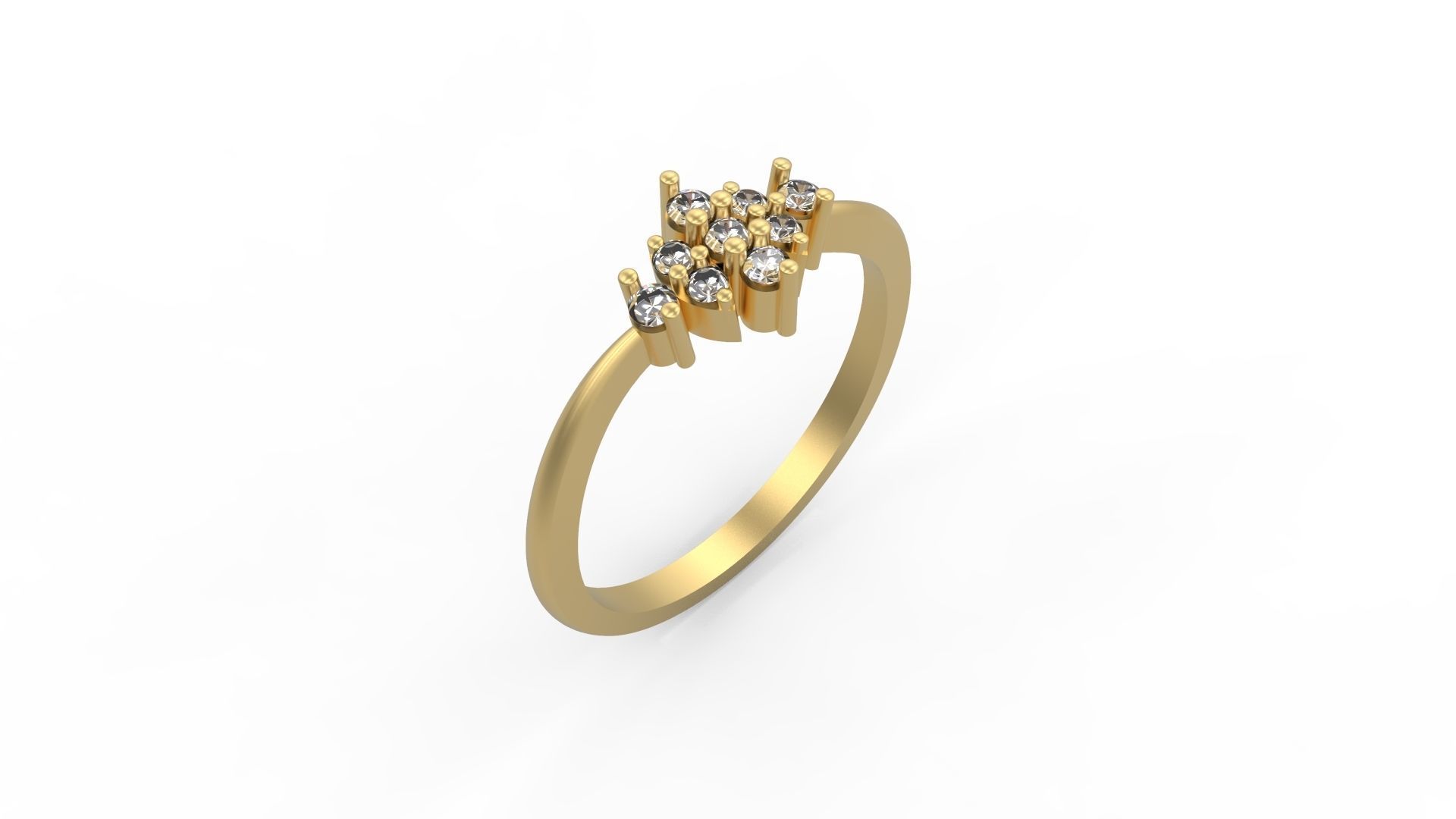 Minimalist Ring 369 3D print model_1