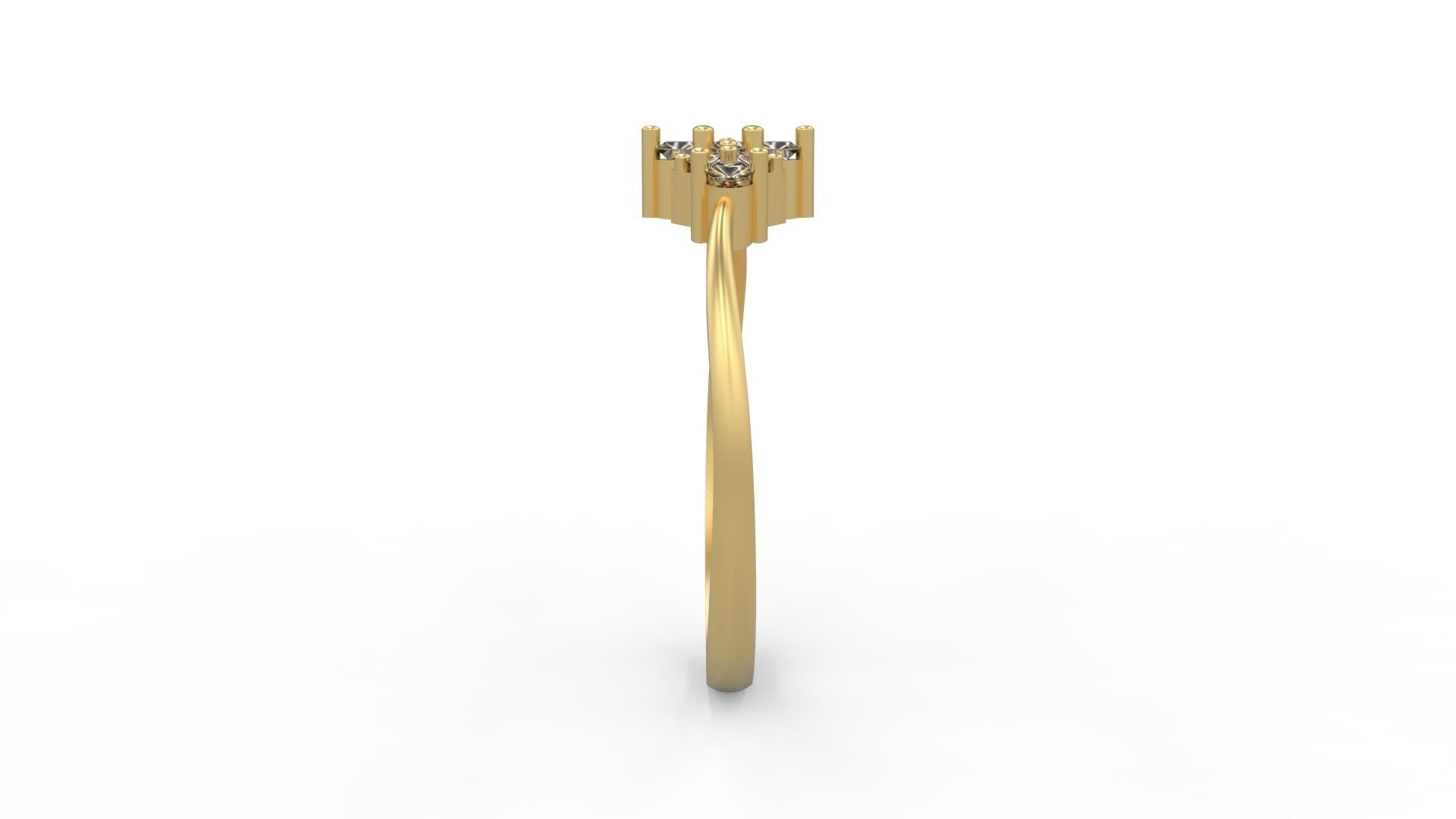 Minimalist Ring 369 3D print model_3