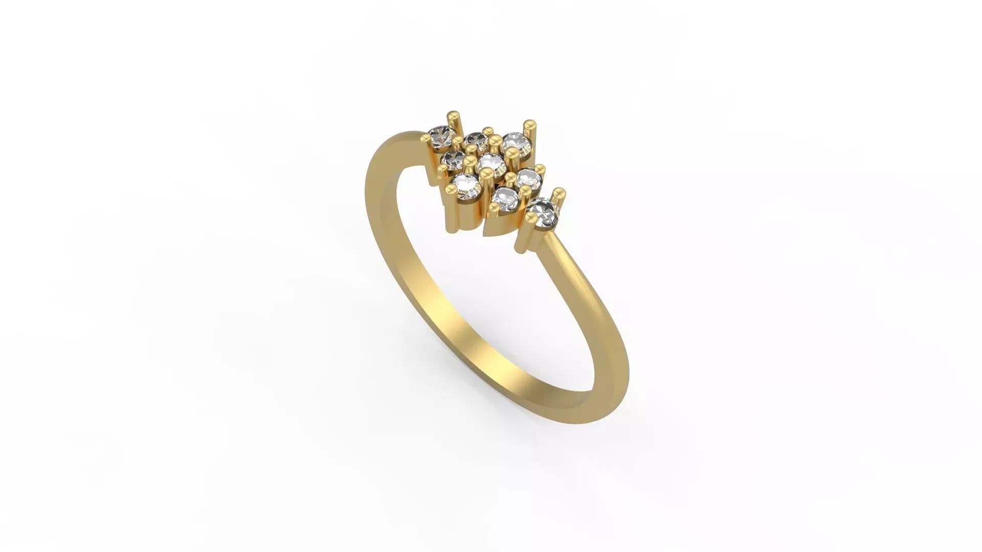 Minimalist Ring 369 3D print model_0