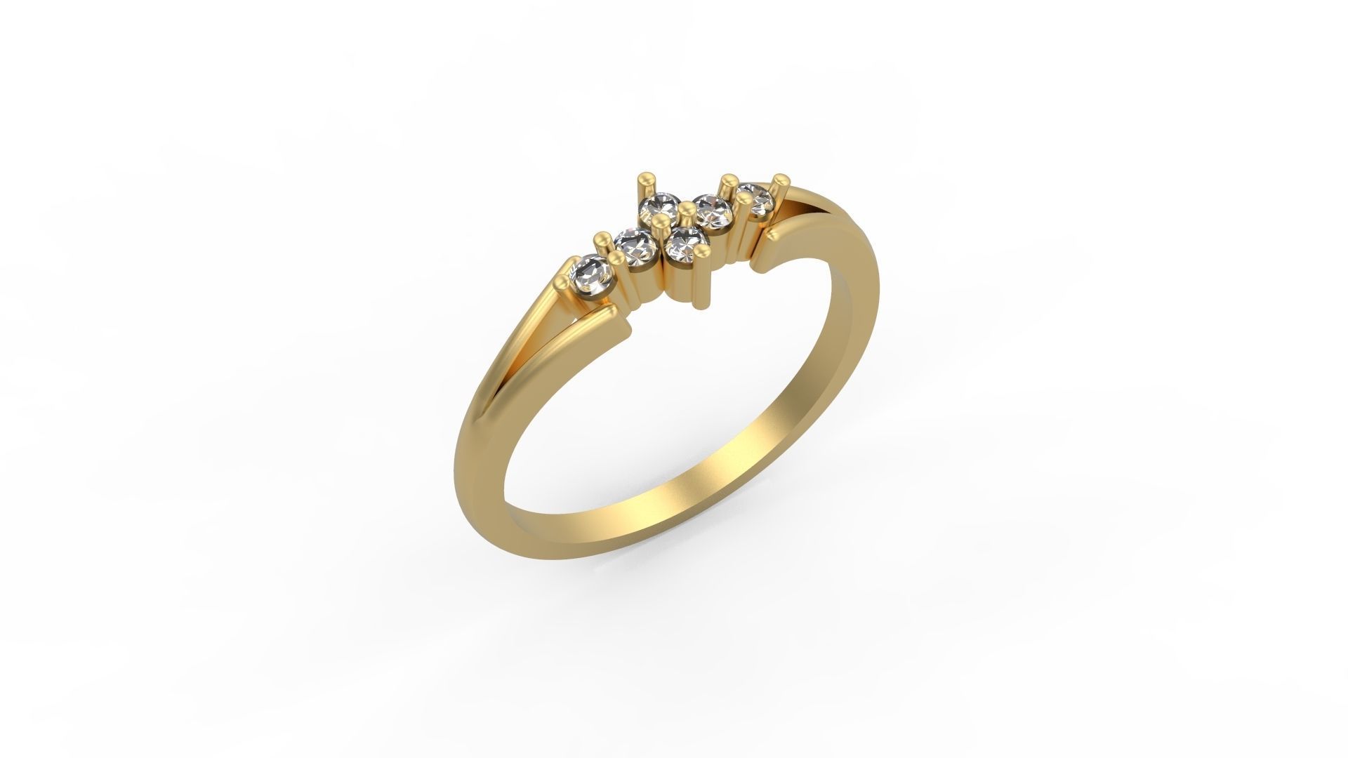 Minimalist Ring 370 3D print model_1