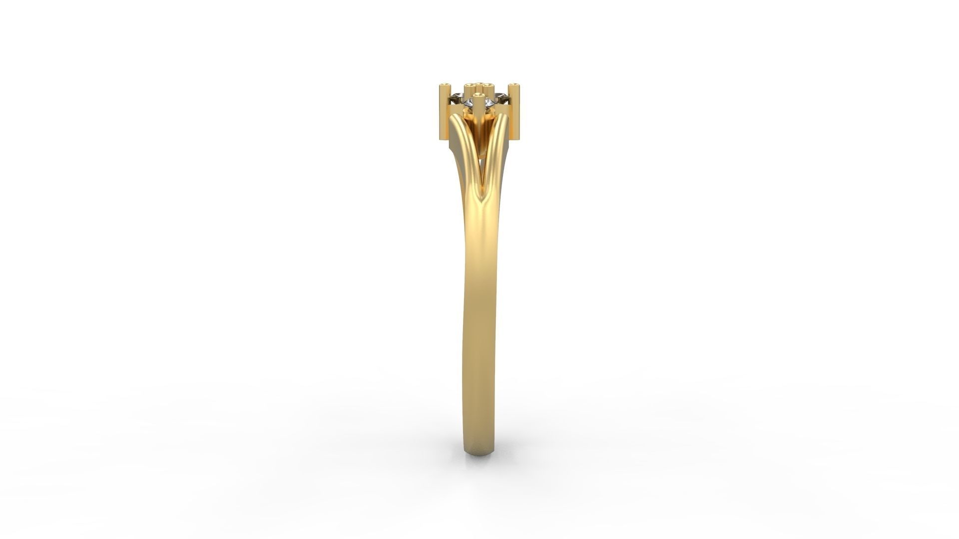 Minimalist Ring 370 3D print model_3