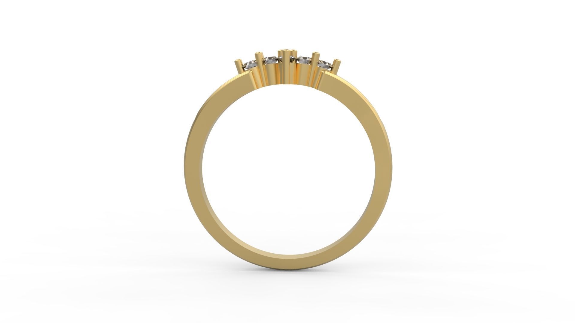 Minimalist Ring 370 3D print model_2