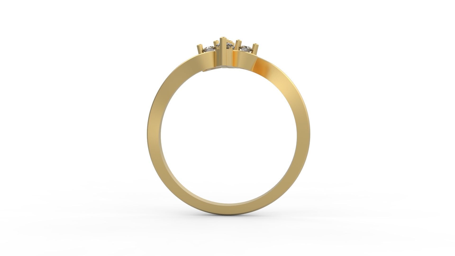 Minimalist Ring 372 3D print model_2