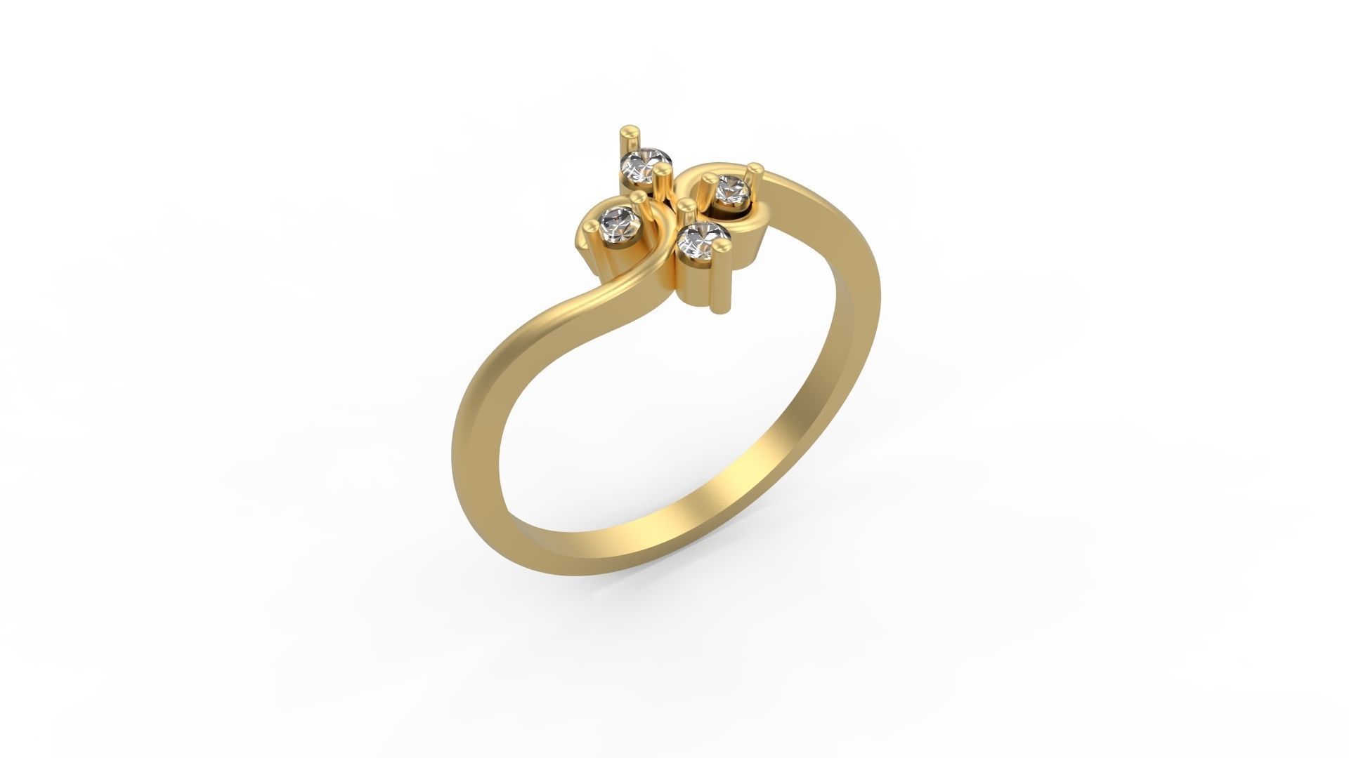 Minimalist Ring 372 3D print model_1