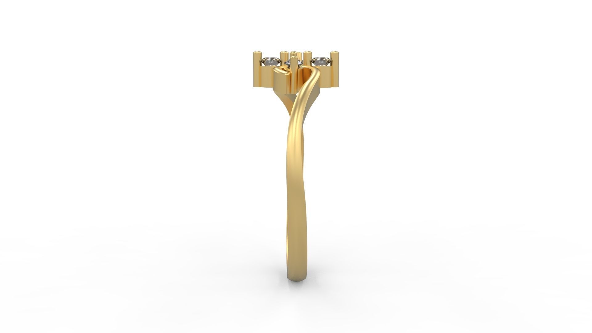 Minimalist Ring 372 3D print model_3