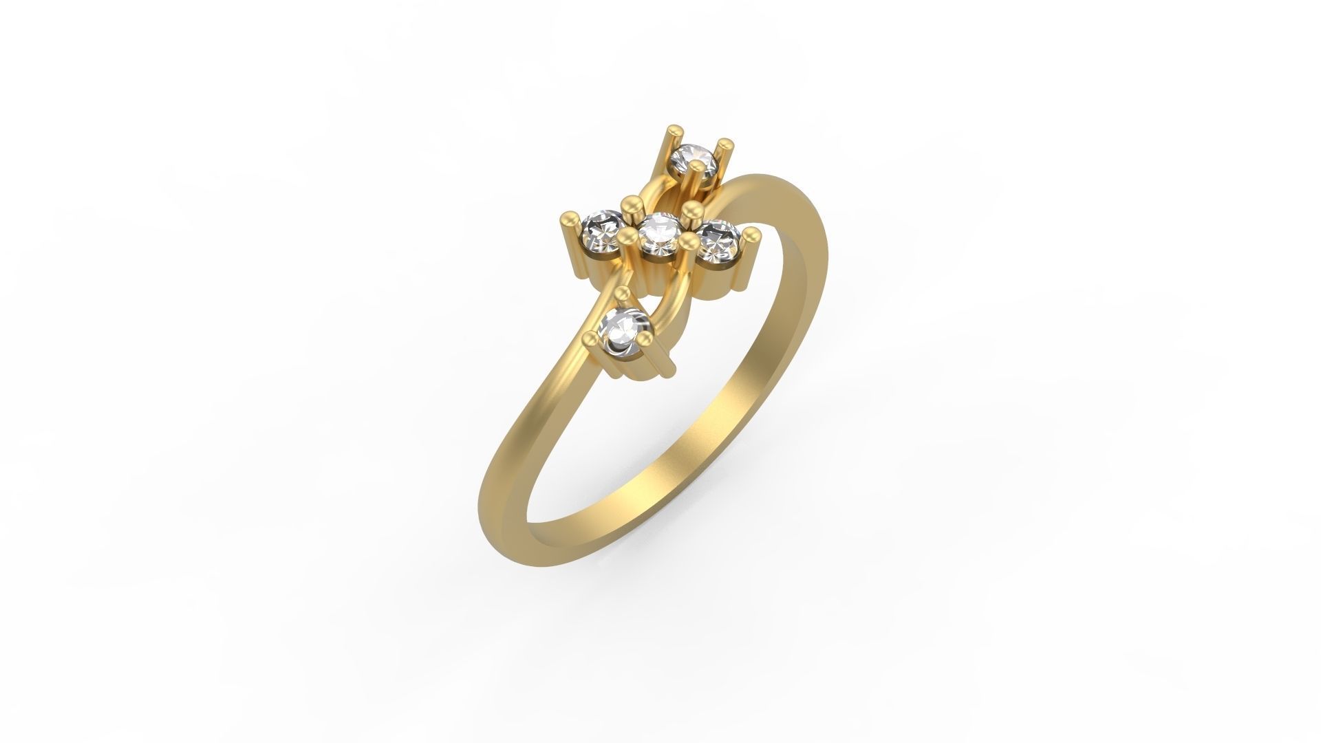 Minimalist Ring 373 3D print model_1