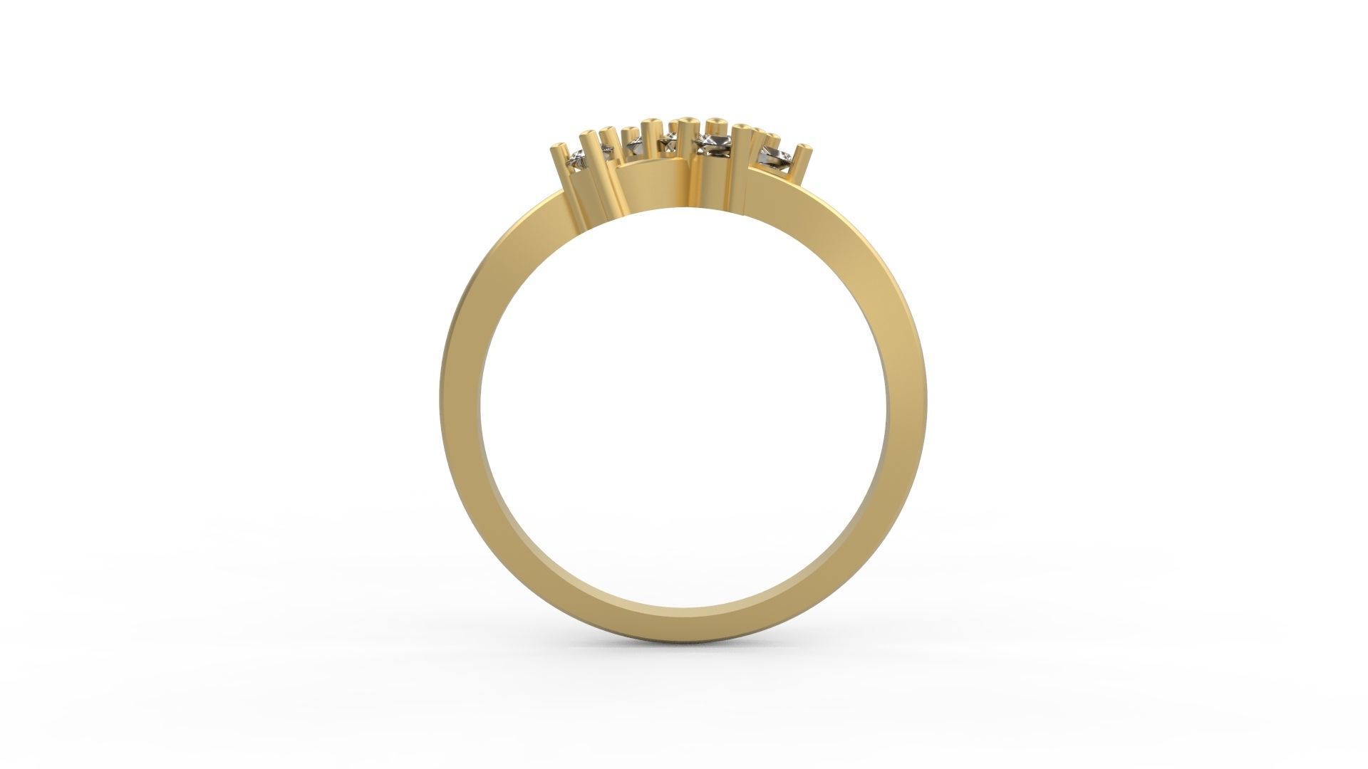Minimalist Ring 373 3D print model_2