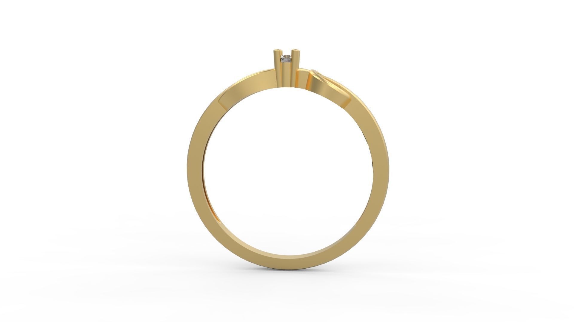 Minimalist Ring 378 3D print model_2