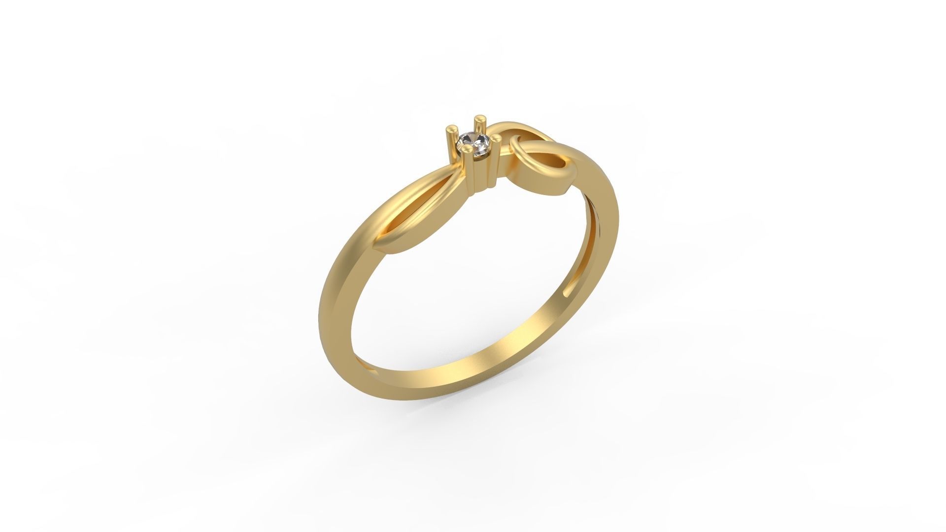 Minimalist Ring 378 3D print model_1
