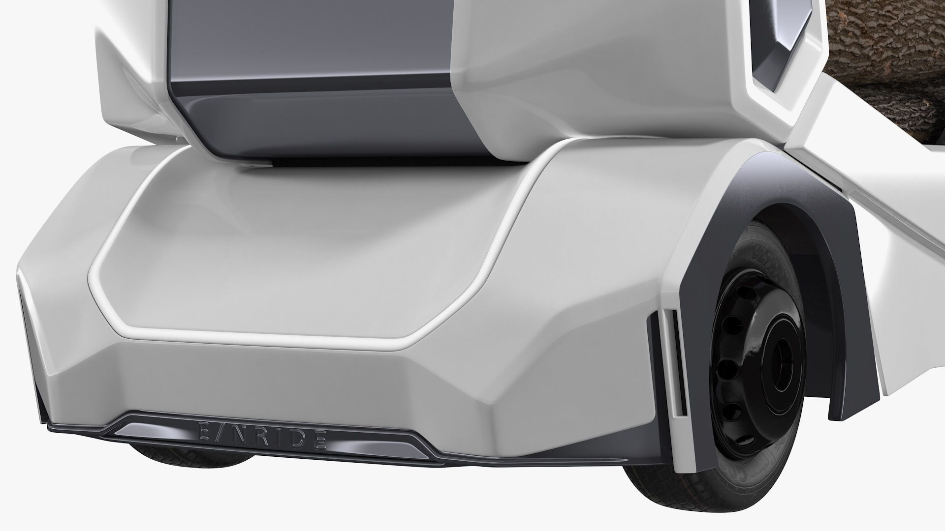 Einride Electric Autonomous Logging Truck Rigged 3D model_12