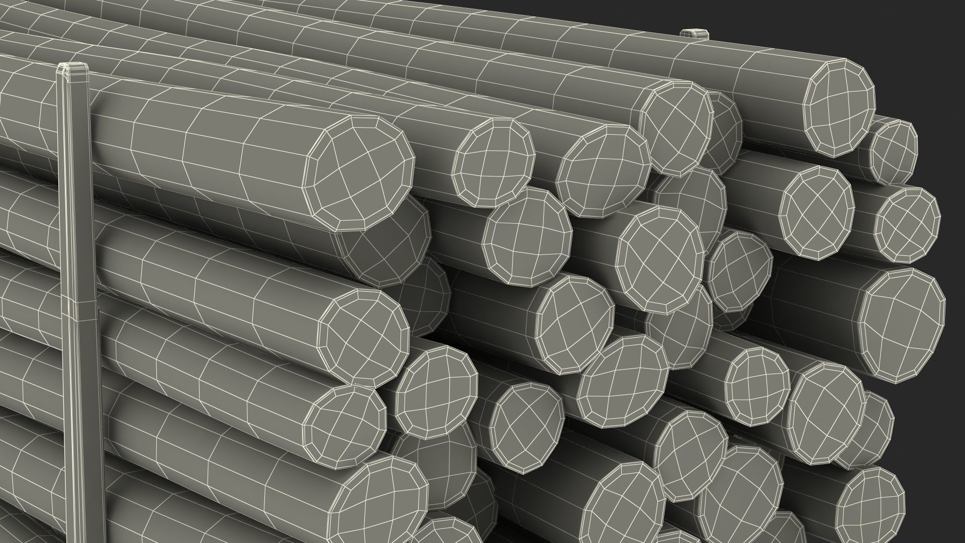 Einride Electric Autonomous Logging Truck Rigged 3D model_32