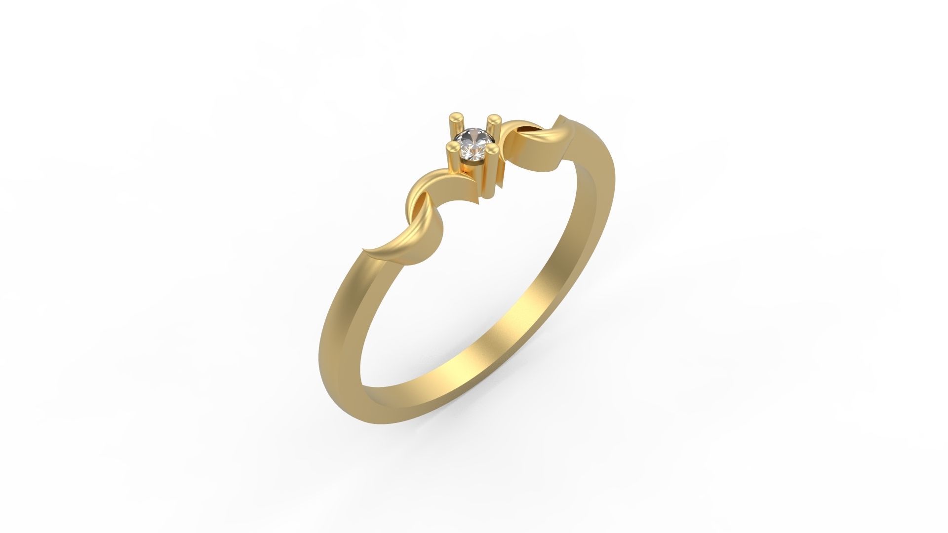 Minimalist Ring 380 3D print model_1