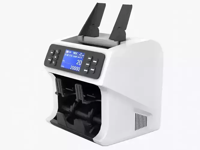 Banknote Counter Low-poly 3D model
