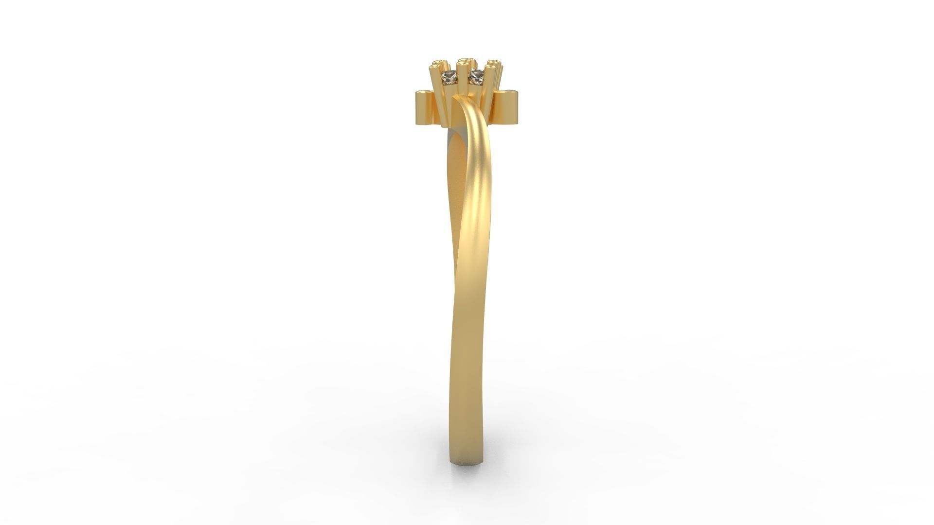 Minimalist Ring 390 3D print model_3