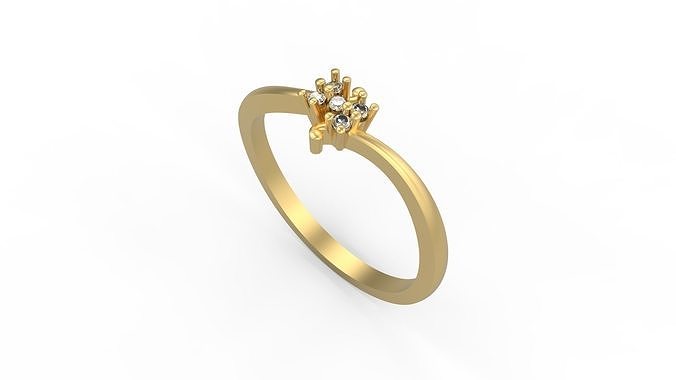 Minimalist Ring 390 3D print model