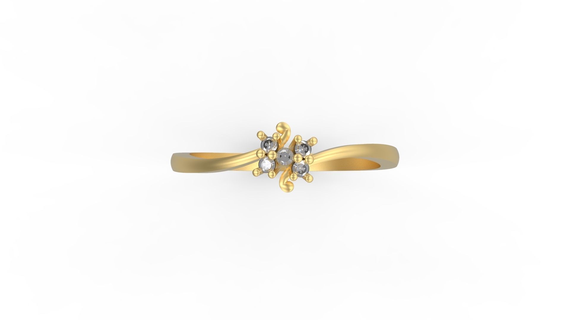 Minimalist Ring 390 3D print model_4