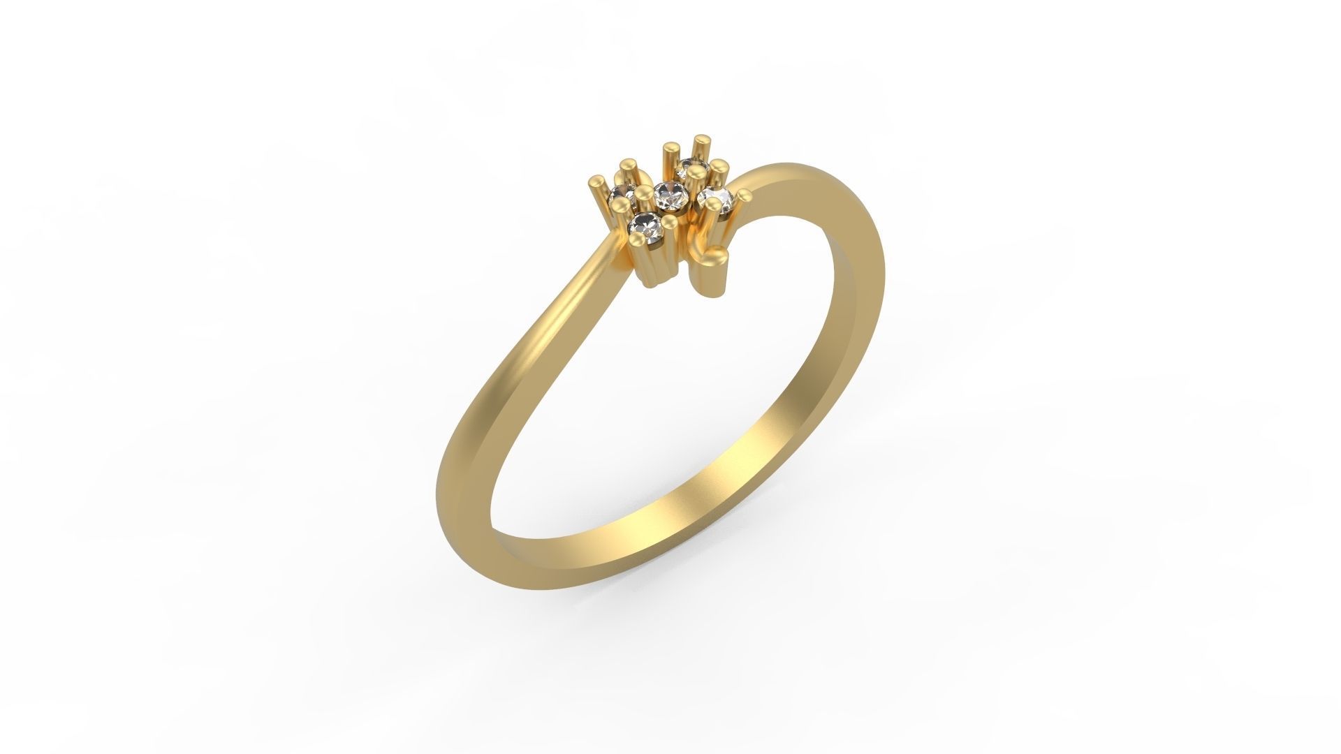 Minimalist Ring 390 3D print model_1