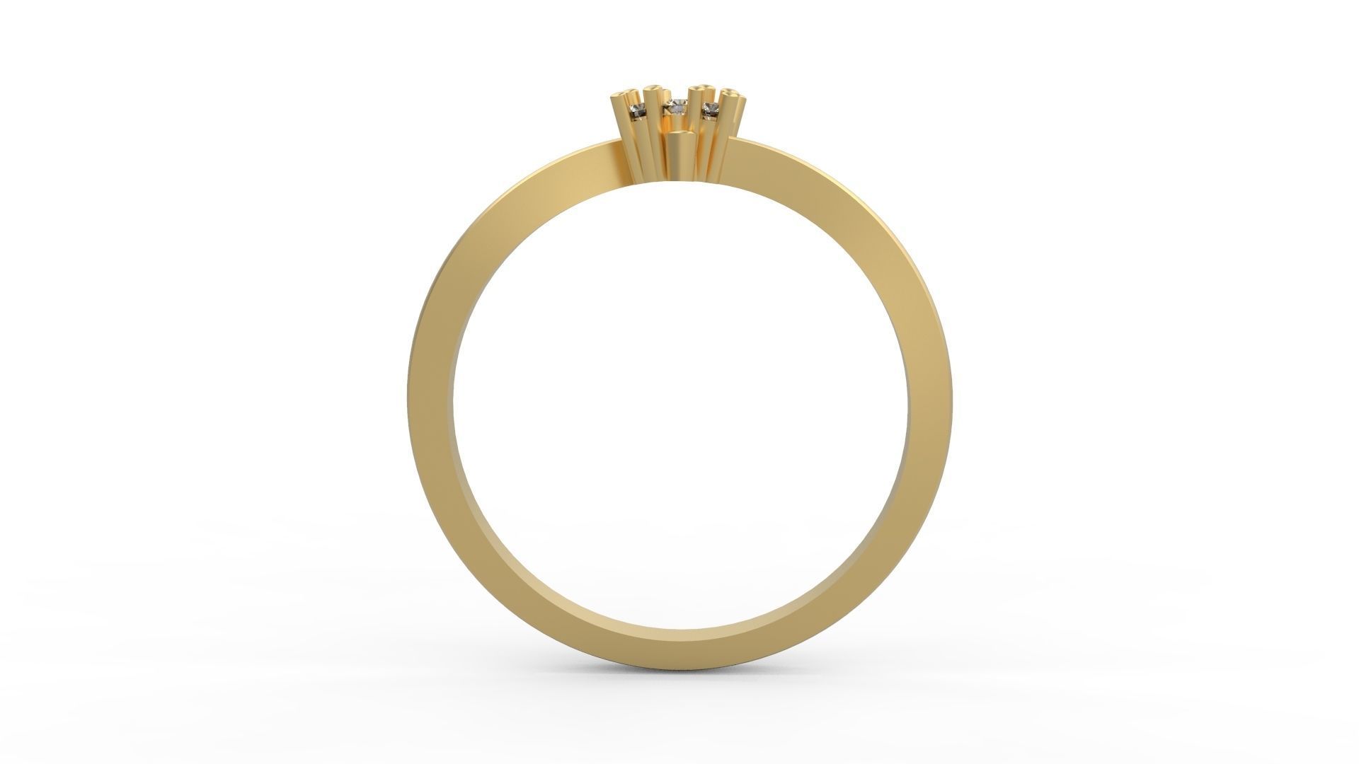 Minimalist Ring 390 3D print model_2