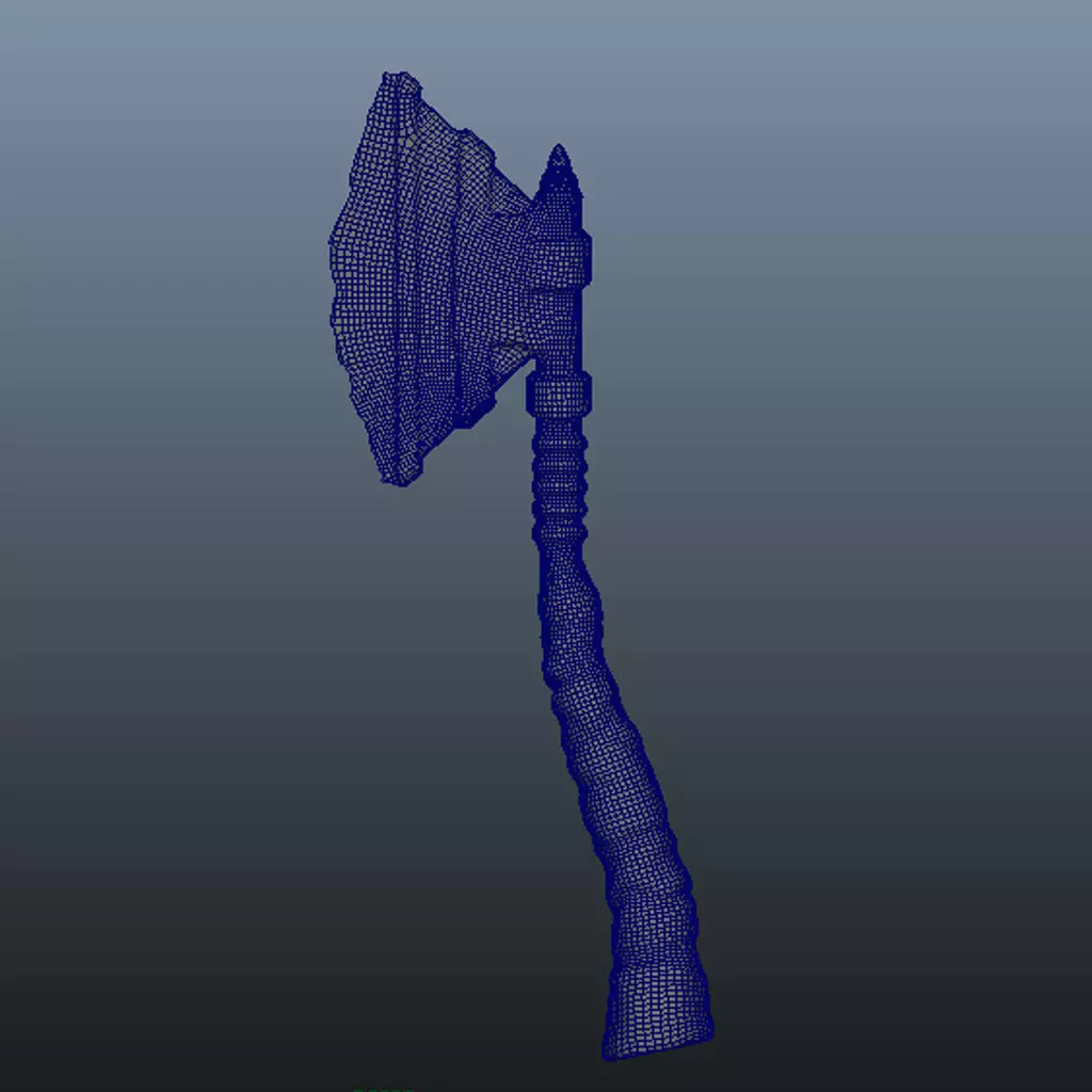 Machado Axe 3D print model_0
