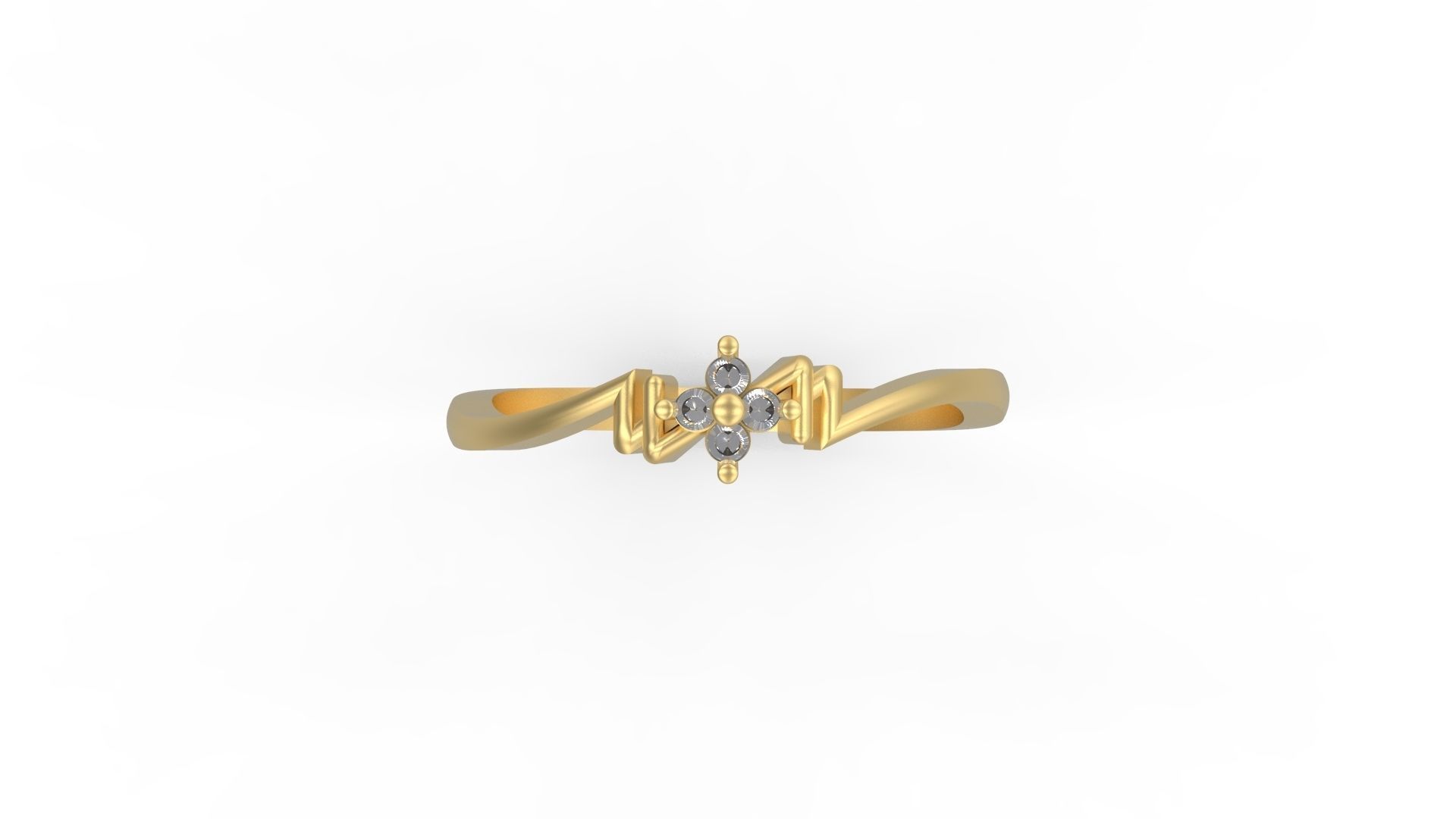 Minimalist Ring 395 3D print model_4