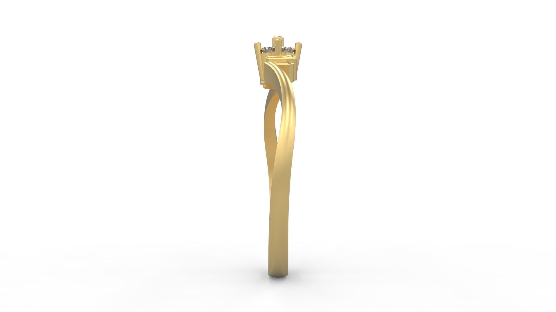 Minimalist Ring 395 3D print model_3