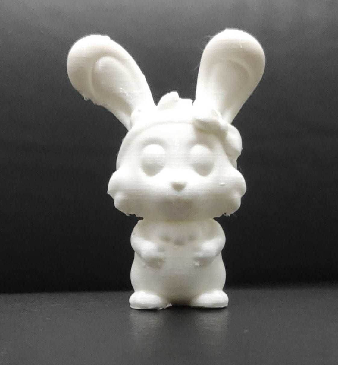 Bunny Hair Bow 3D print model_4