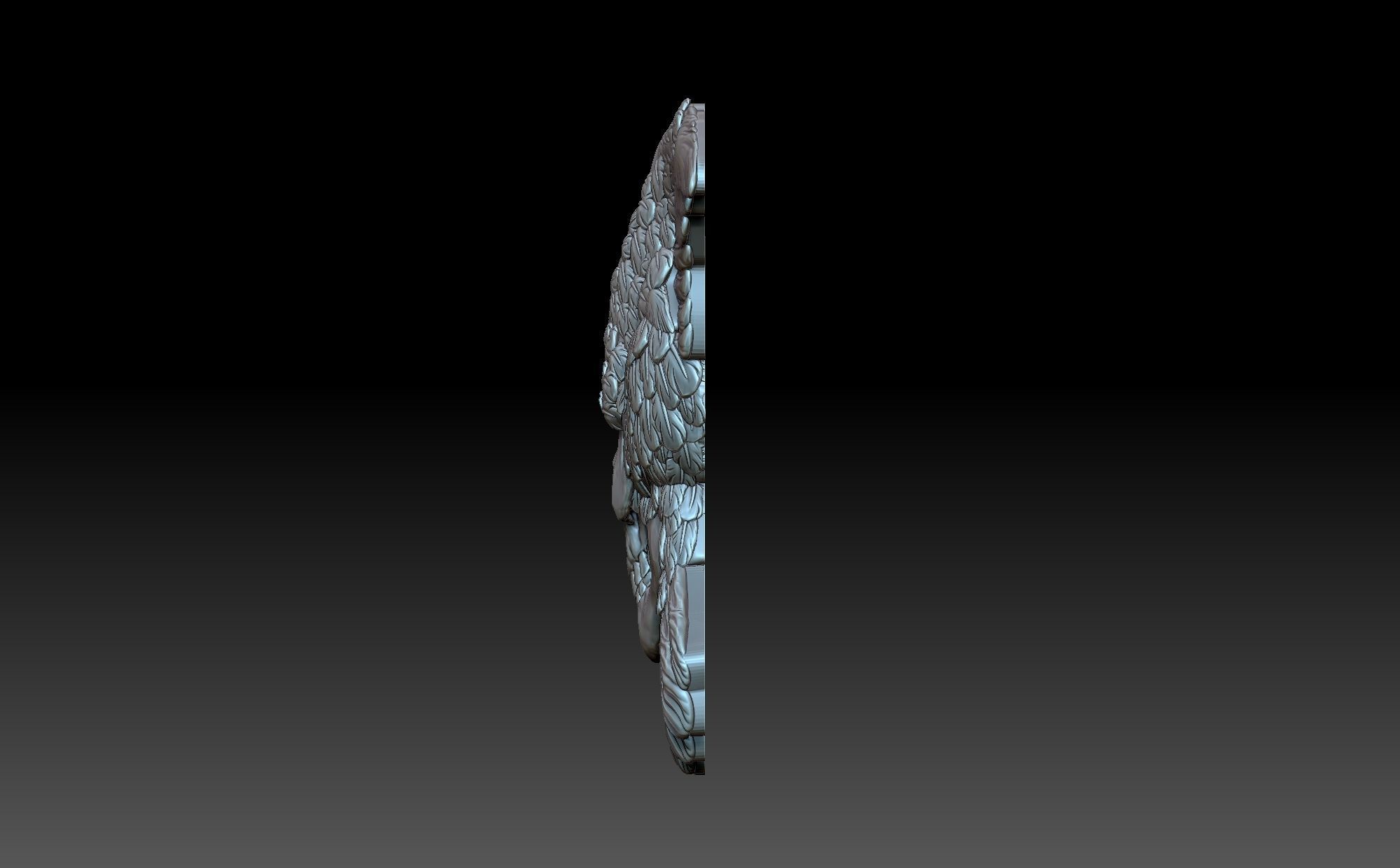 Pigeon with a skull 3D print model_2