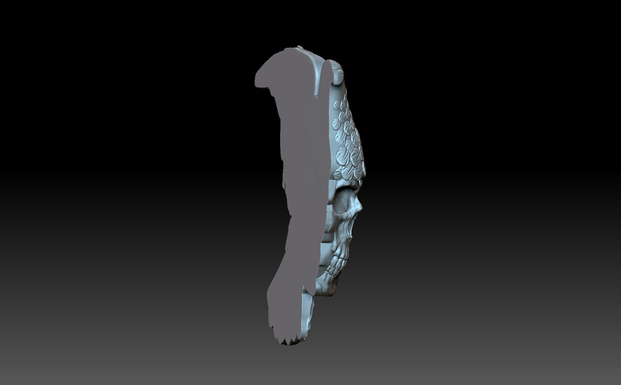 Pigeon with a skull 3D print model_4