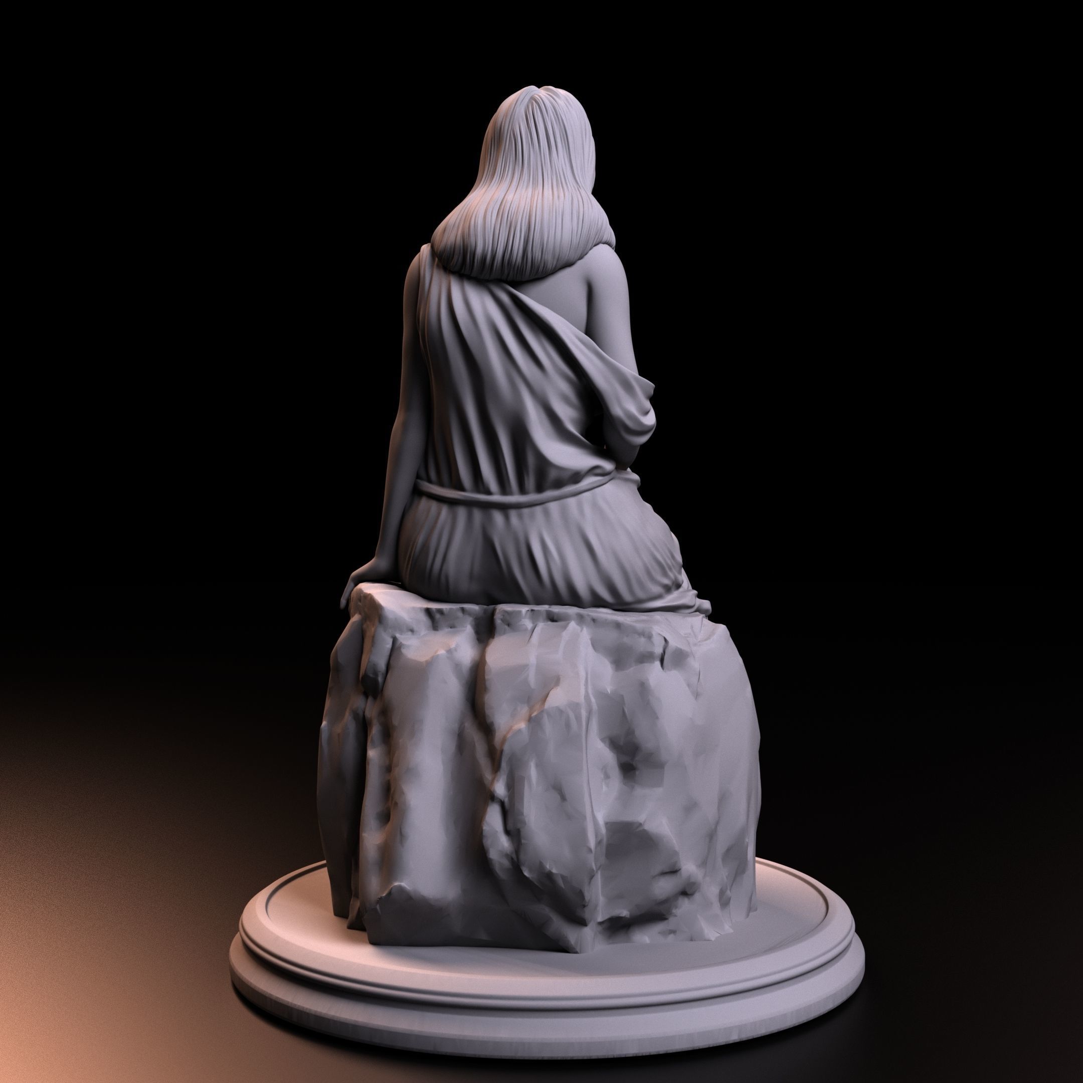 ANCIENT GREEK GIRL 3D print model_4