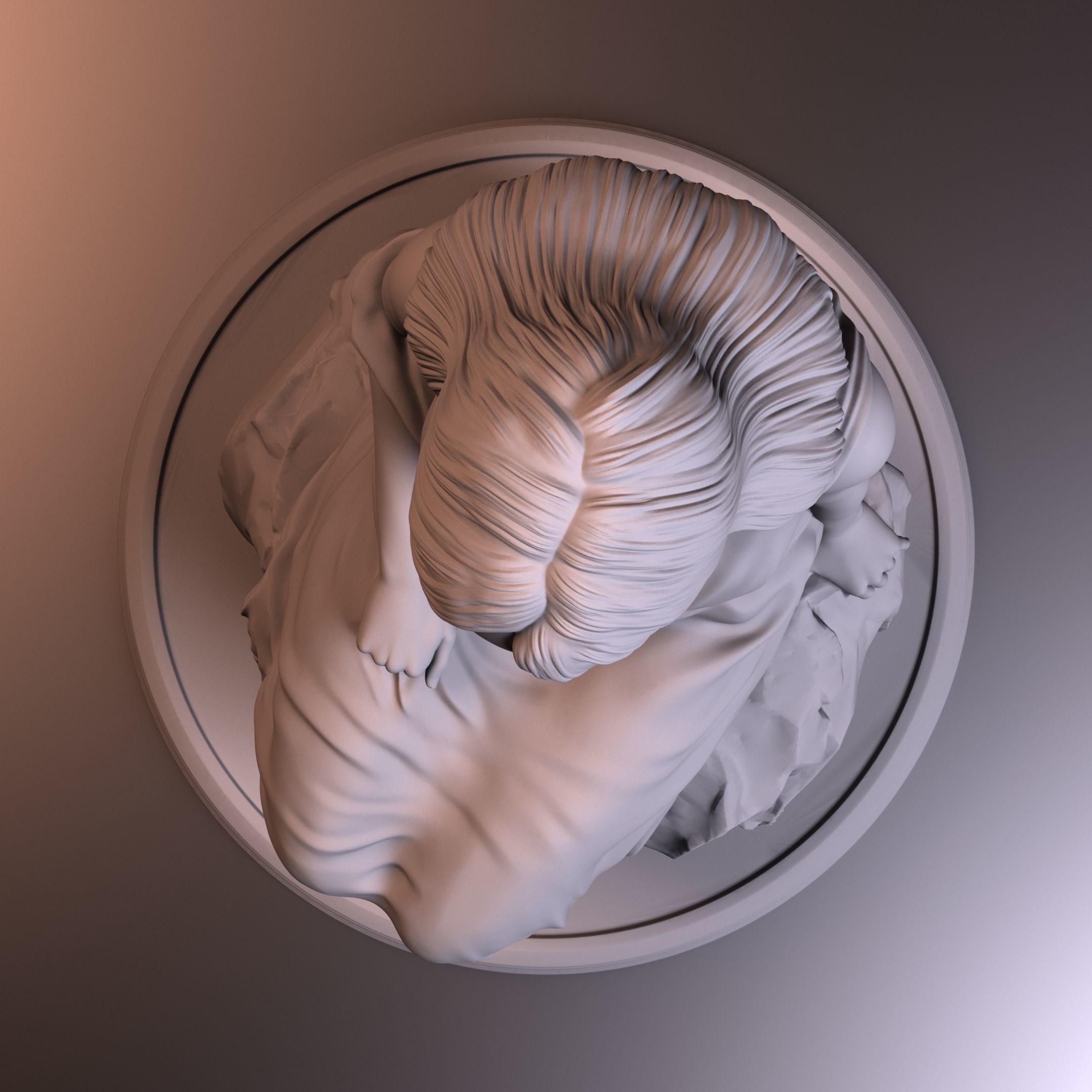 ANCIENT GREEK GIRL 3D print model_7